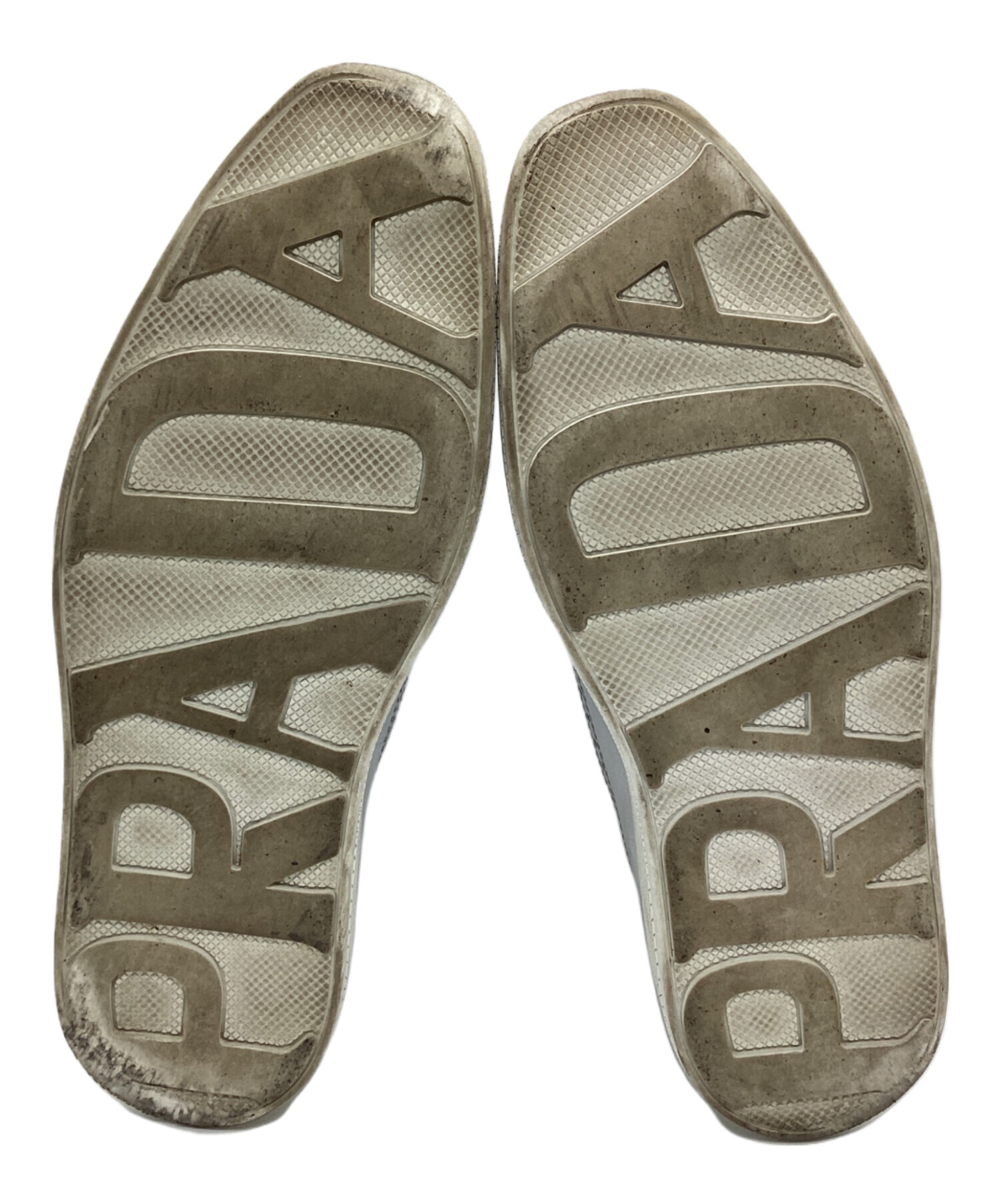 中古・古着通販】PRADA (プラダ) ウイングチップスニーカー シルバー