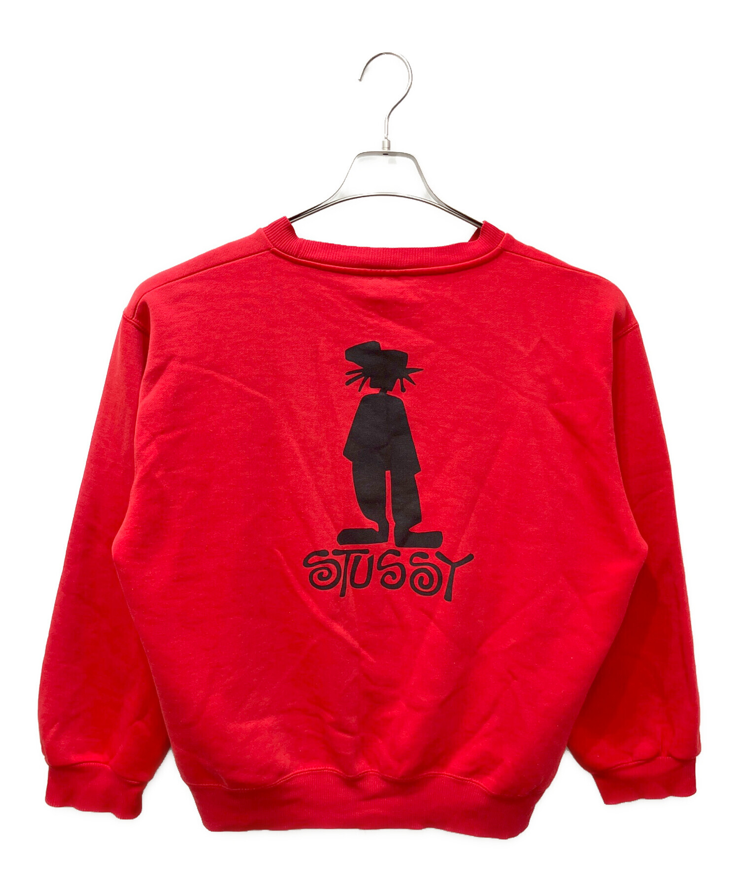 90s 希少 Old Stussy 赤 Tシャツ シャドーマン ストリート 中古・古着通販】stussy (ステューシー) シャドーマンバックプリント