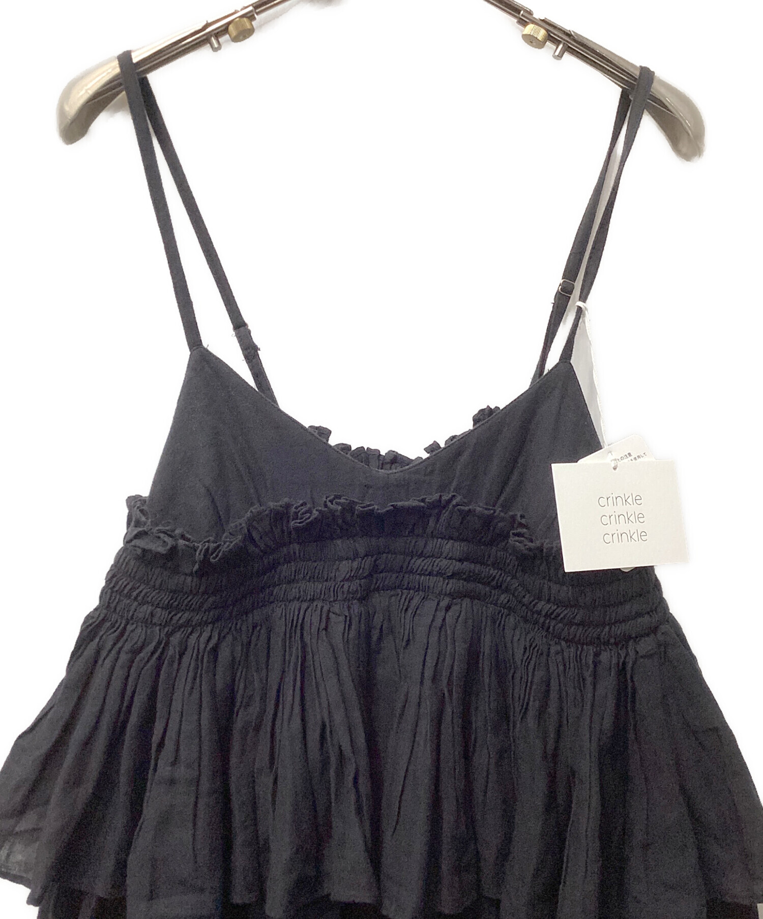 あクリンクルクリンクルクリンクル dress 黒 中古・古着通販】crinkle crinkle crinkle (クリンクル クリンクル