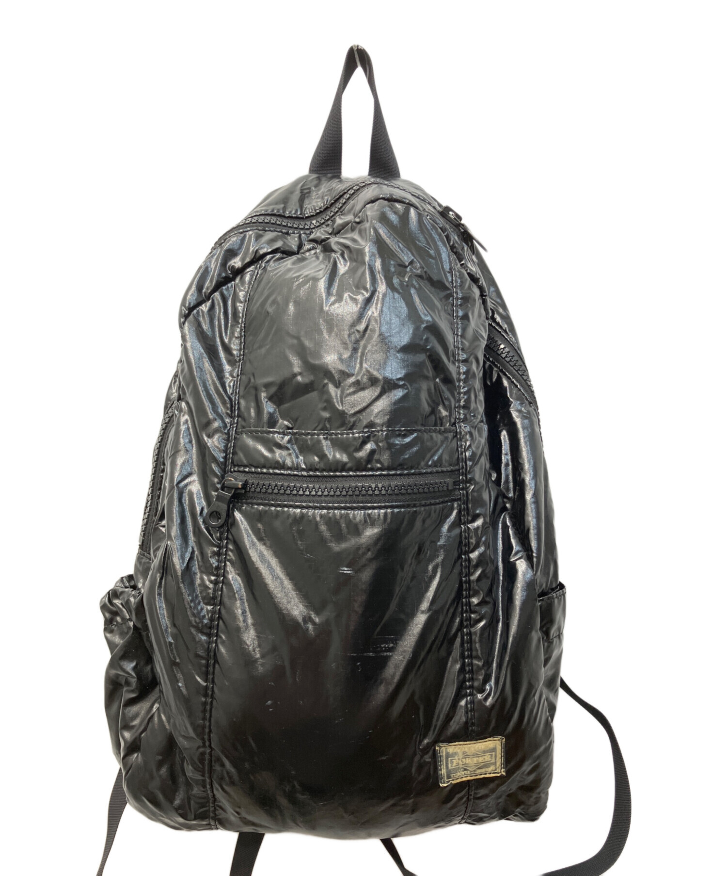 中古・古着通販】PORTER (ポーター) SIREエナメルリュック ブラック 