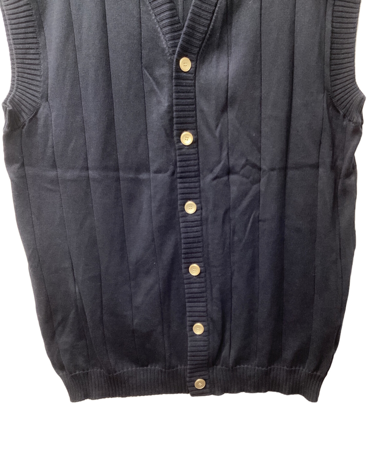 中古・古着通販】Unfolk (アンフォーク) Giza cotton vneck knit vest
