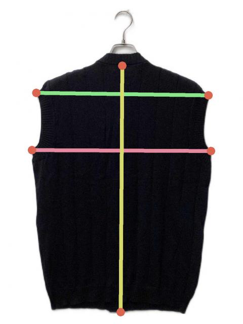 UNFOLK Giza cotton vneck knit vestアンフォーク 中古・古着通販】Unfolk (アンフォーク) Giza cotton vneck knit vest