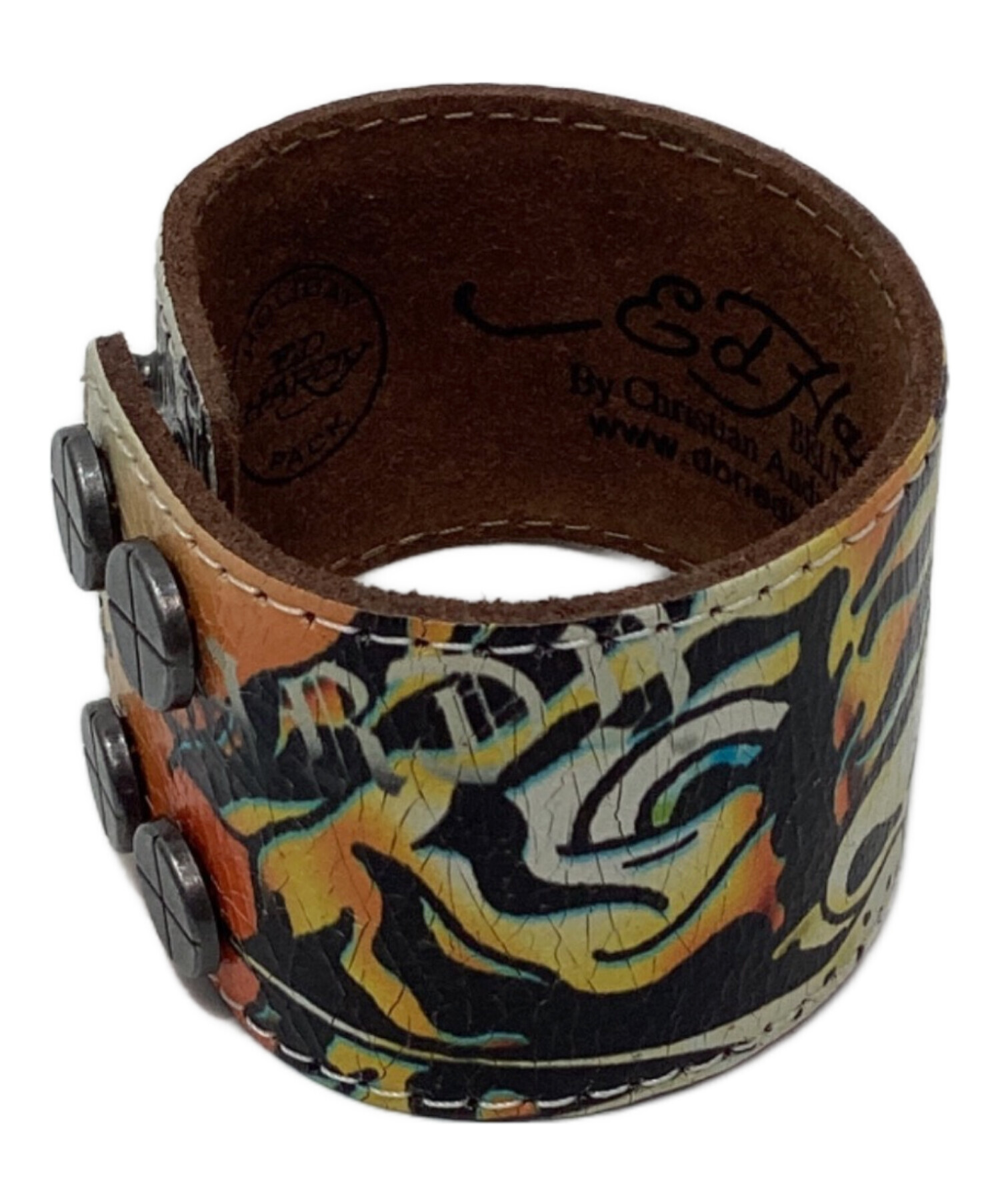 3日間限定お値下！新品未使用♡エドハーディー バングル 中古・古着通販】Ed Hardy (エド ハーディー) レザーバングル マルチ