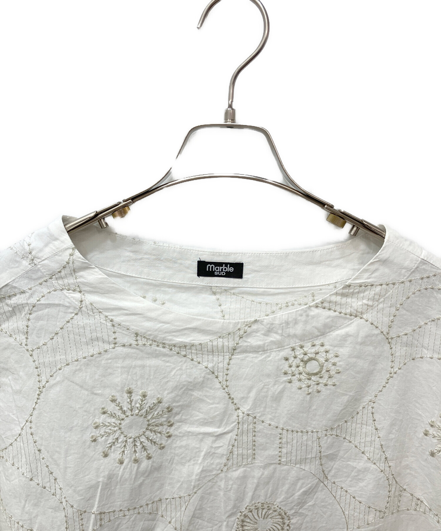 【中古】 marble　SUD（2013　spring　＆　s） 中古・古着通販】Marble SUD (マーブルシュッド) ワライ刺繍ブラウス