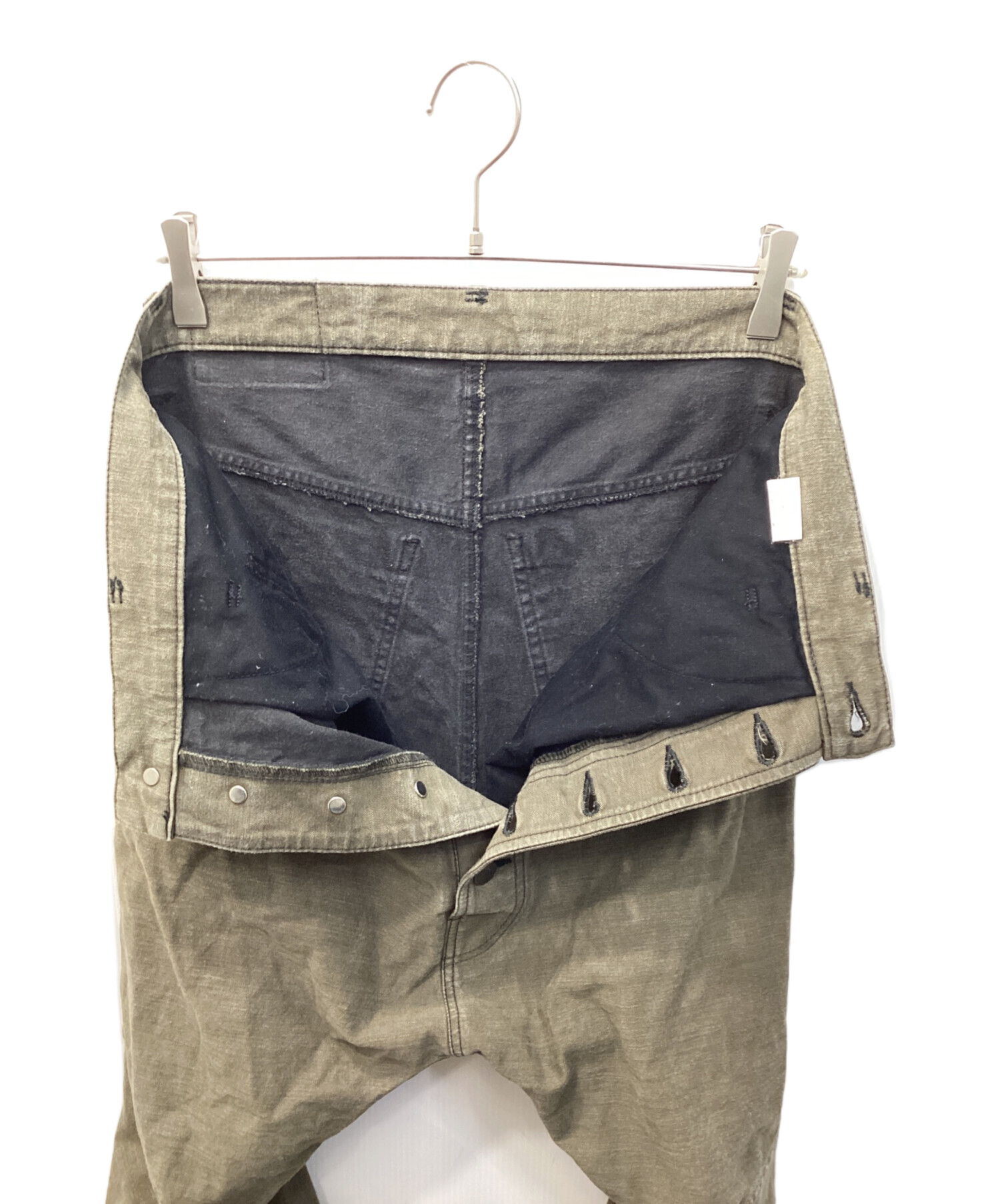 中古・古着通販】NEMETH (ネメス) 立体裁断サルエルデニムパンツ