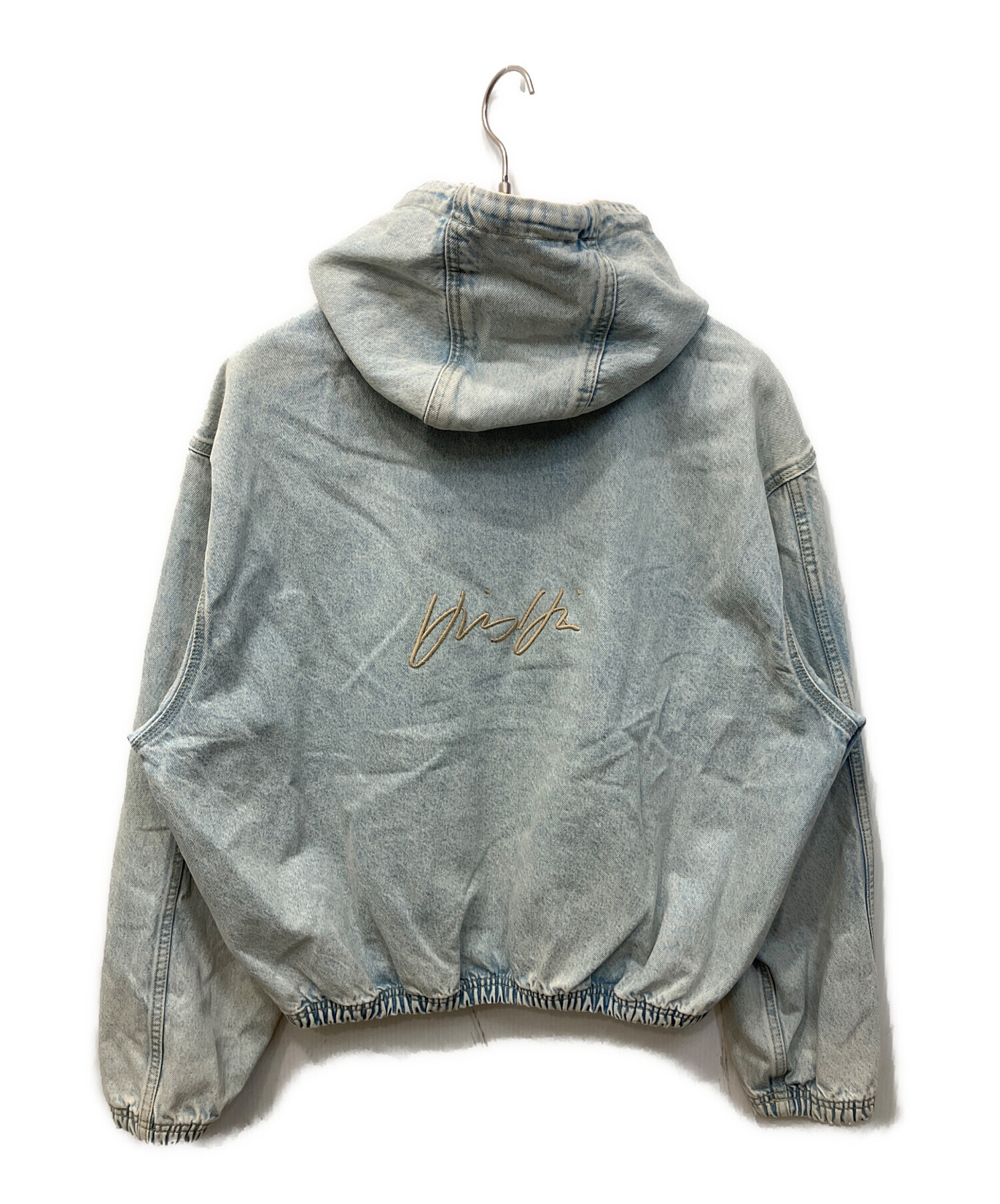 中古・古着通販】ZARA (ザラ) フーディーデニムブルゾン ブラック