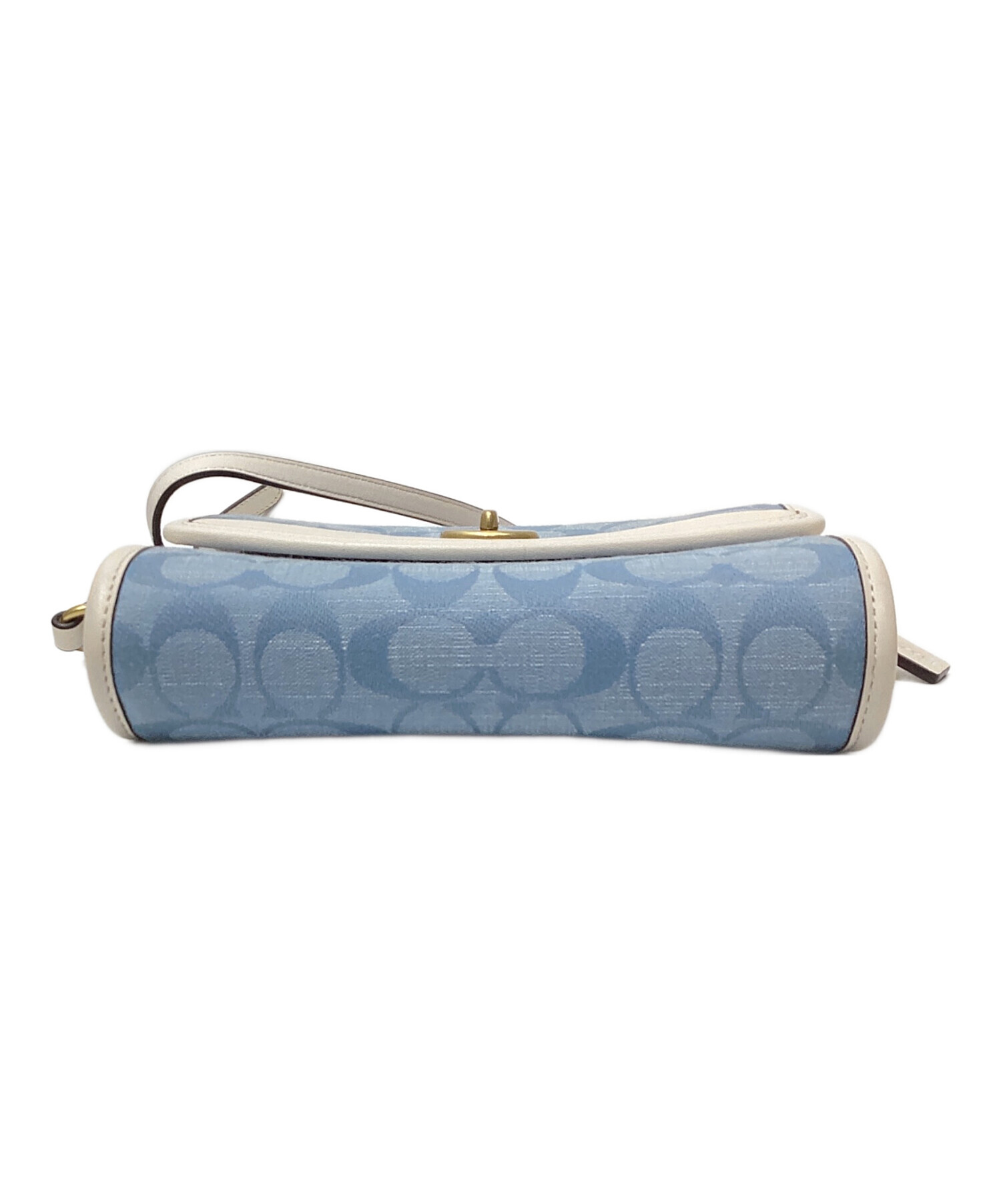 コーチ中古カバン 中古・古着通販】COACH (コーチ) ショルダーバッグ スカイブルー