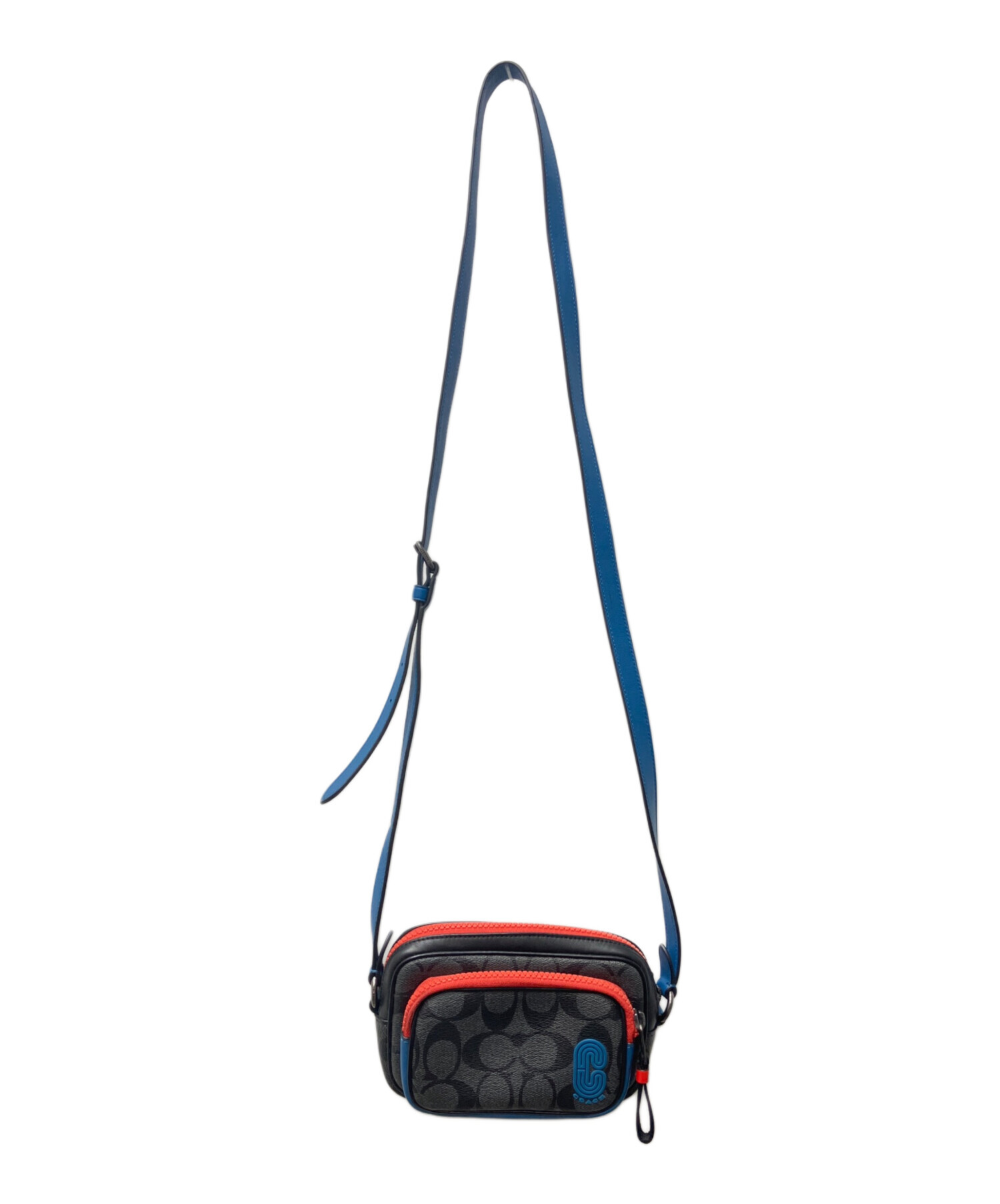 中古・古着通販】COACH (コーチ) Cロゴ ブラック シグネチャー ミニ