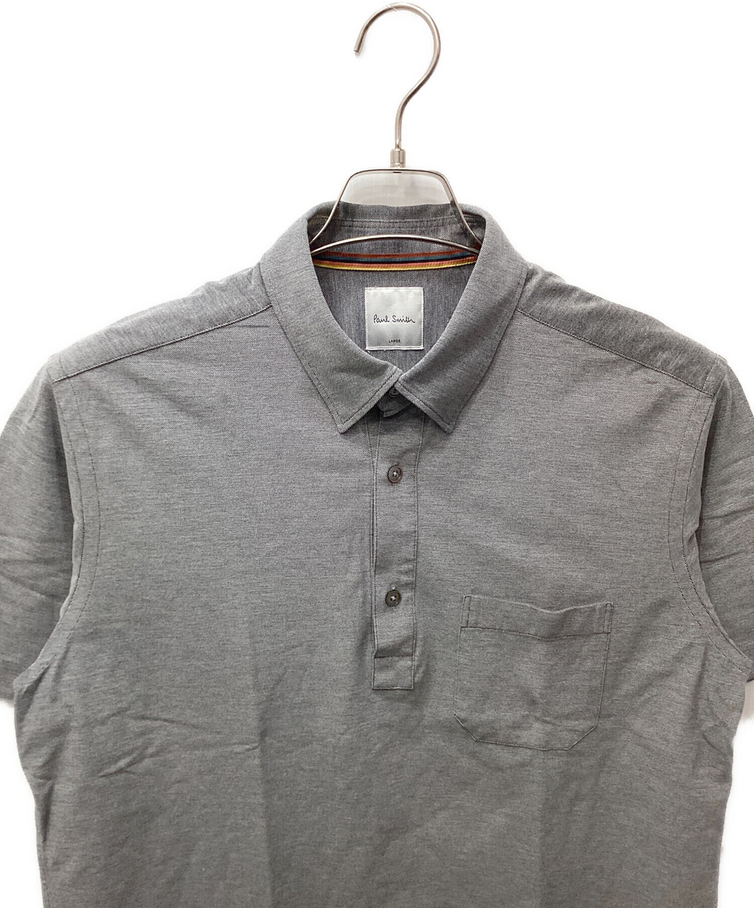 【美品】ポールスミス　PaulSmith　コレクション　グレー　半袖ワークシャツ 中古・古着通販】Paul Smith (ポールスミス) ポロシャツ グレー サイズ