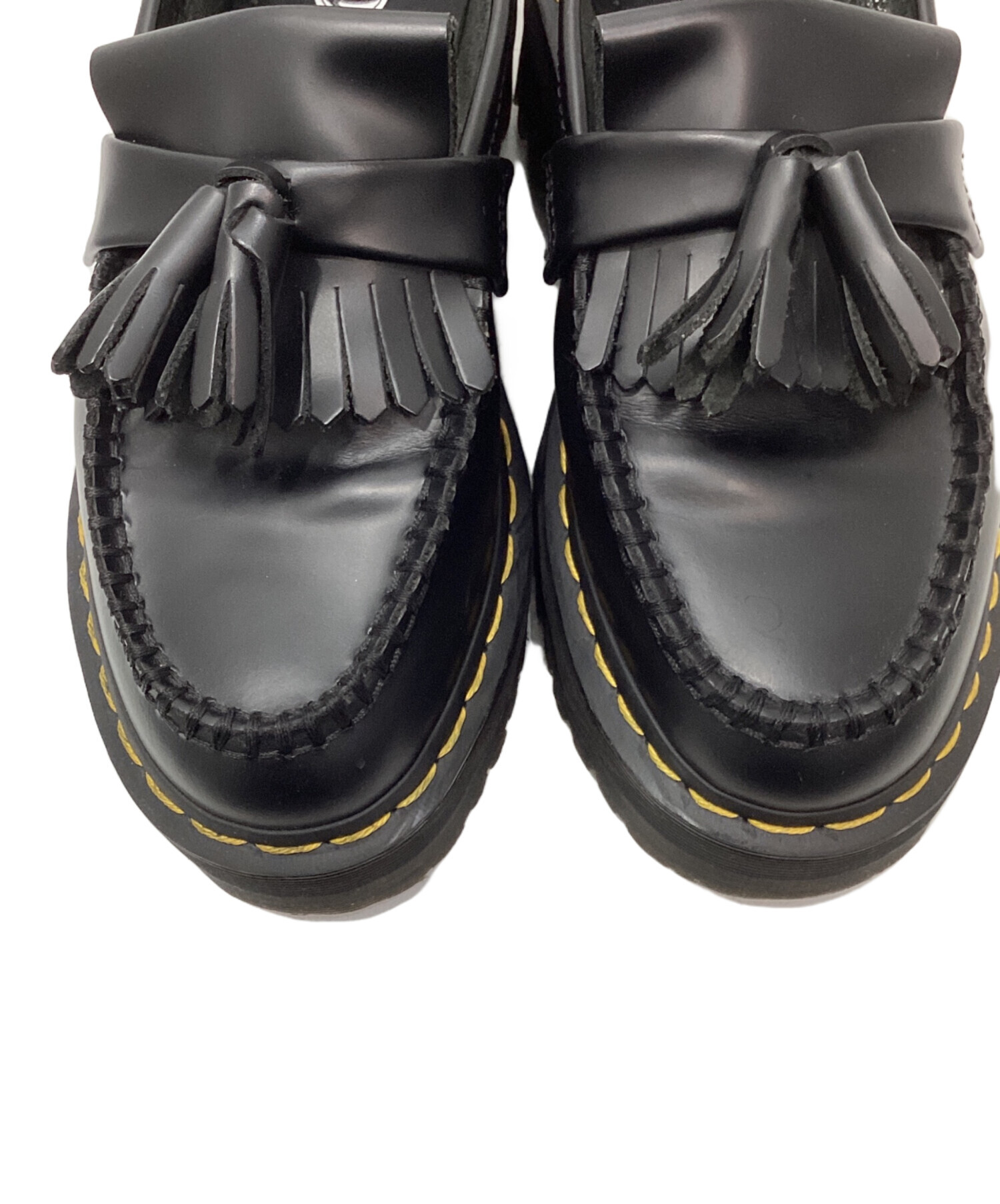 【未使用級】Dr.Martens　ADRIAN QUAD （UK4）黒 中古・古着通販】Dr.Martens (ドクターマーチン) ADRIAN QUAD レザー