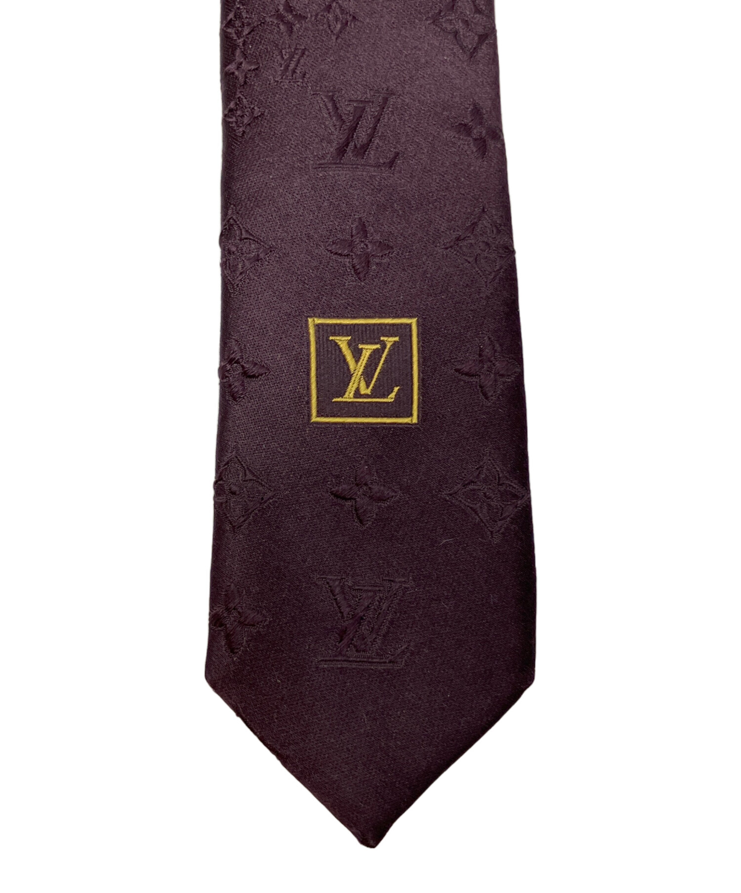 【未使用品】VUITTON ネクタイ 中古・古着通販】LOUIS VUITTON (ルイ ヴィトン) ネクタイ ボルドー