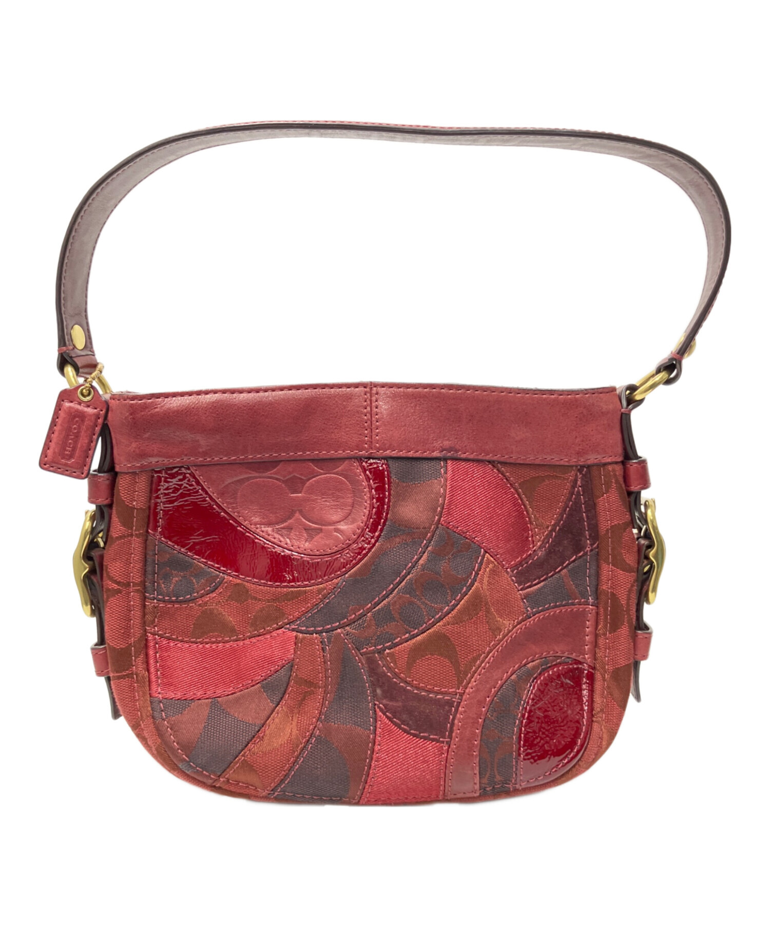 COACH コーチパッチワークワンショルダーバック 新品タグ付激レア 中古・古着通販】COACH (コーチ) パッチワークワンショルダーバッグ