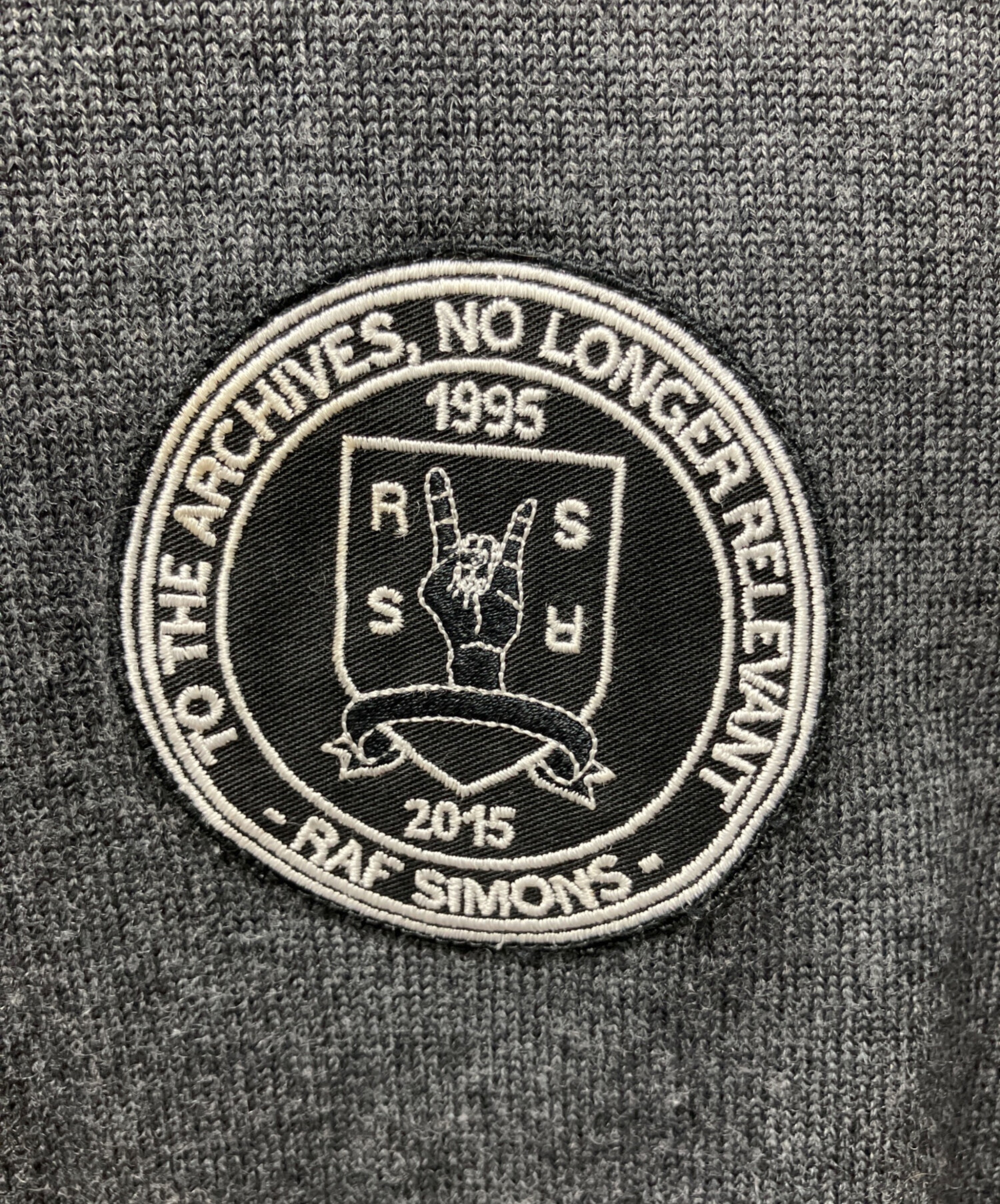 中古・古着通販】RAF SIMONS (ラフシモンズ) 15AW ワッペンニット