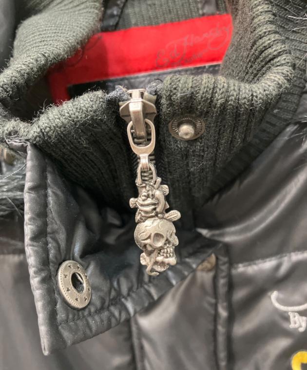 中古・古着通販】ED HARDY (エド ハーディー) 刺繍ファー付中綿
