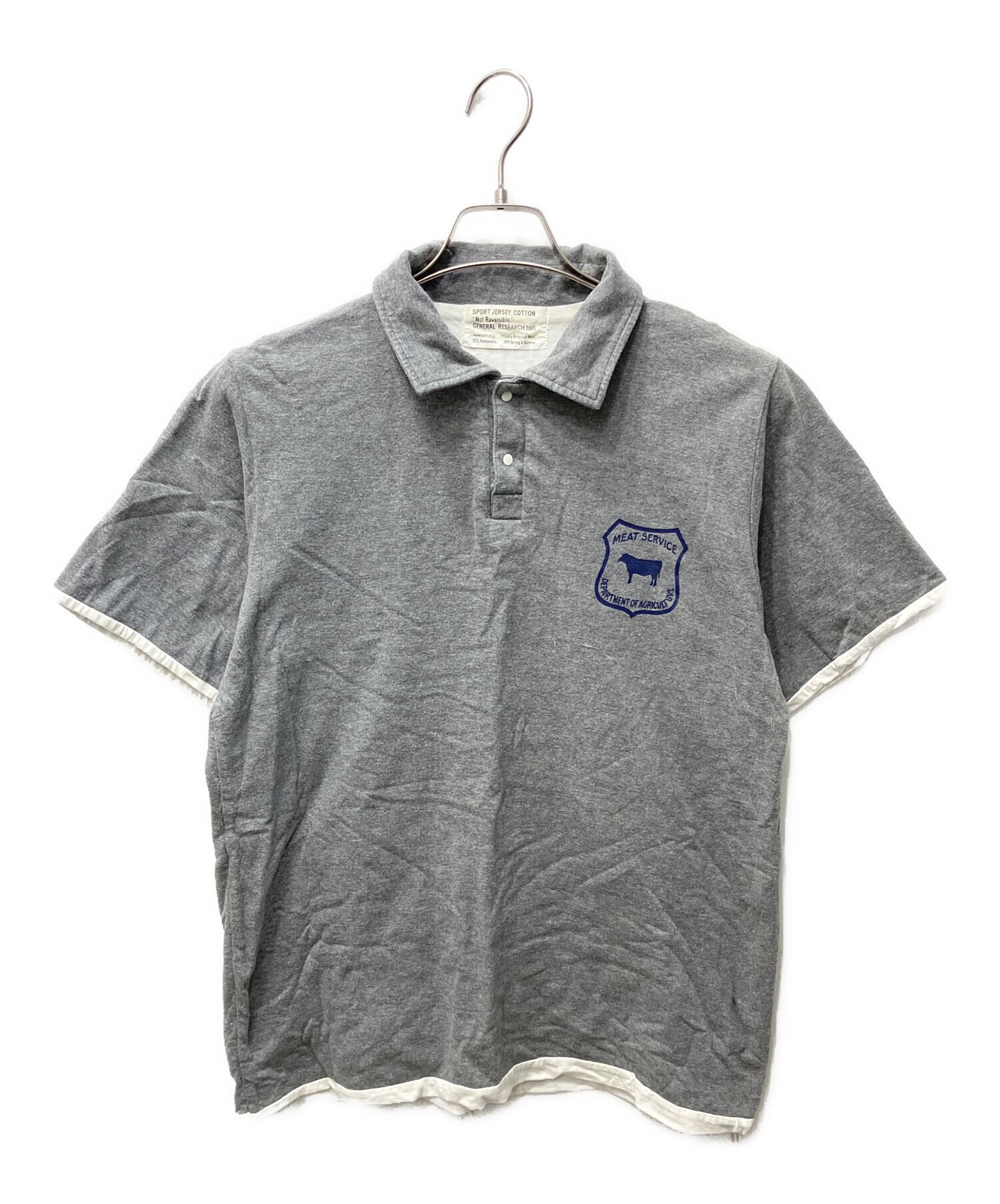 RRL ポロシャツ グレー 中古・古着通販】GENERAL RESEARCH (ジェネラルリサーチ) ダブル