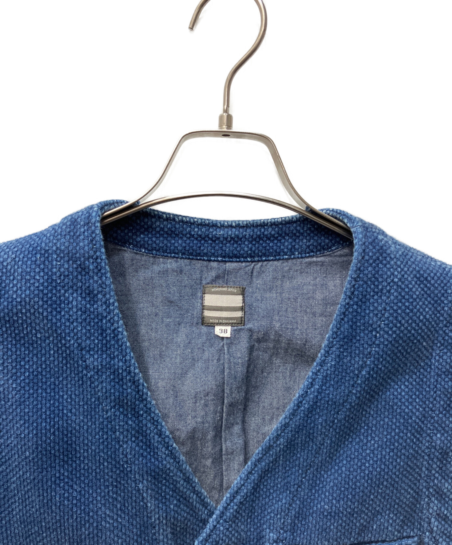 中古・古着通販】MOMOTARO JEANS (桃太郎ジーンズ) 刺し子デニムベスト