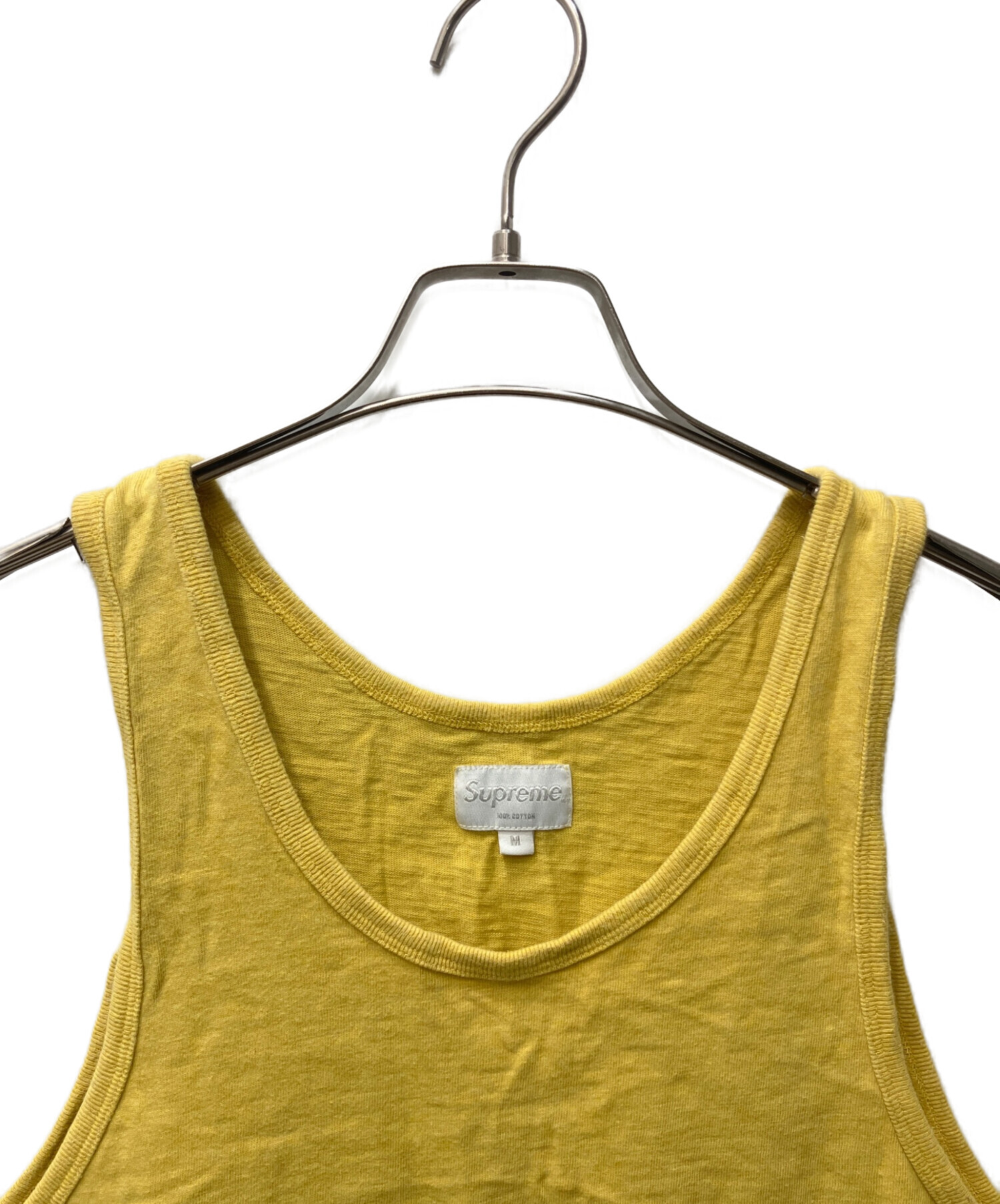 トップス Supreme Script Tank Top 中古・古着通販】Supreme (シュプリーム) Script tank top イエロー