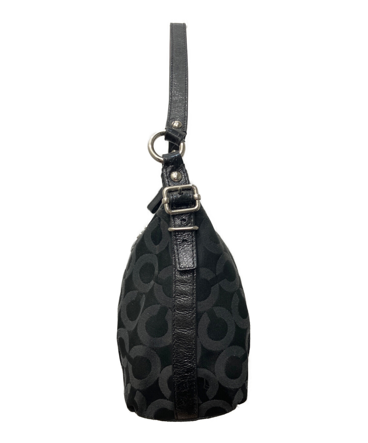 中古・古着通販】COACH (コーチ) オプアートワンハンドルハンドバッグ