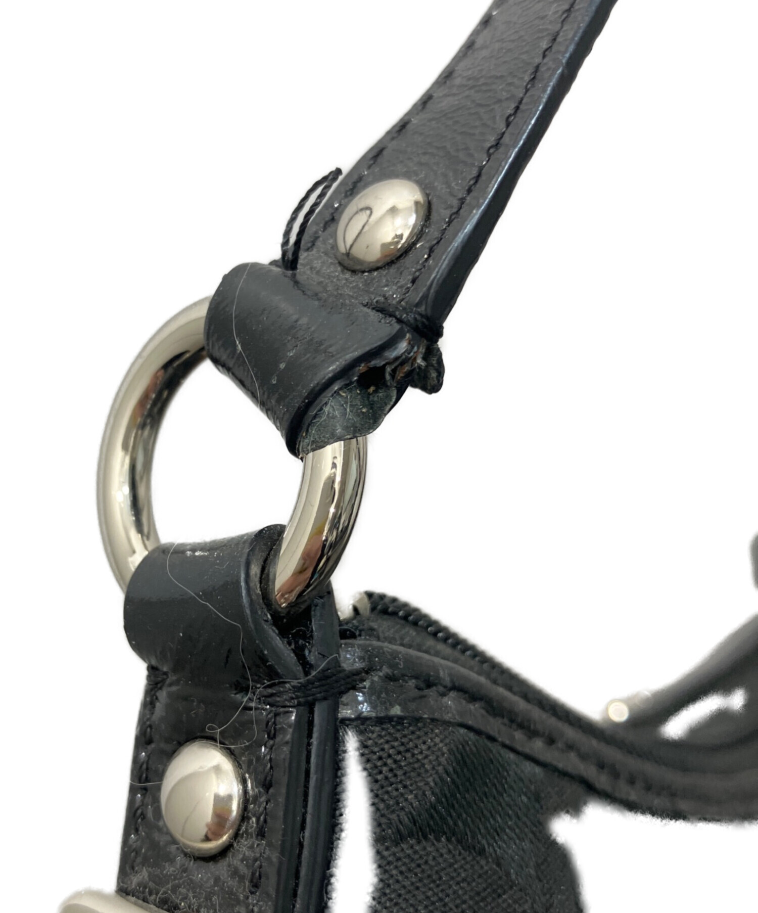 中古・古着通販】COACH (コーチ) オプアートワンハンドルハンドバッグ 