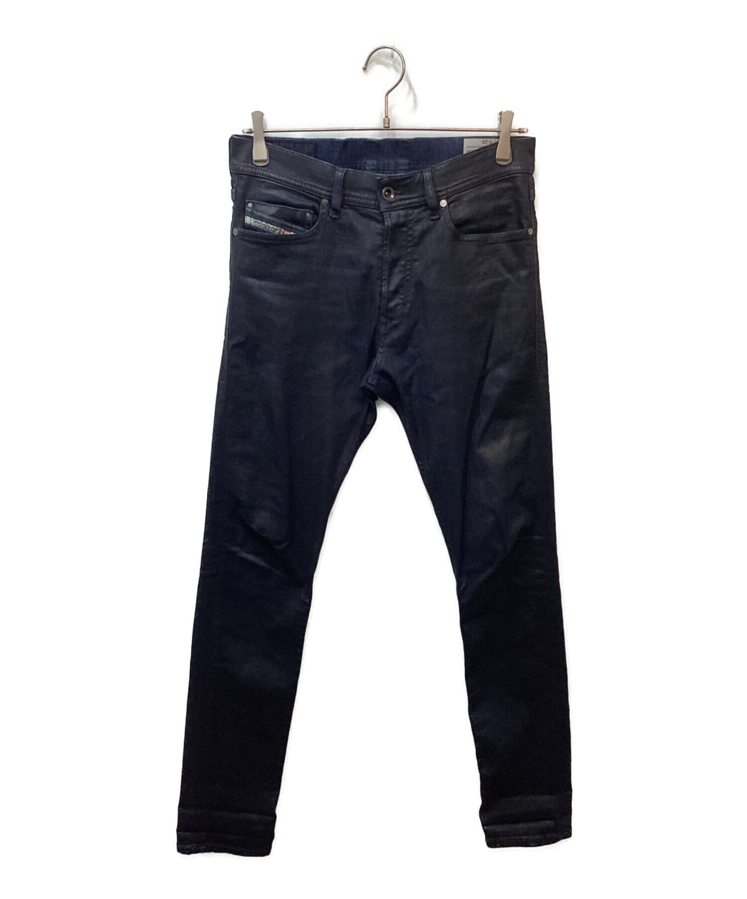DIESEL ブラックコーティングデニム 中古・古着通販】DIESEL (ディーゼル) PIKAWA コーティングデニム