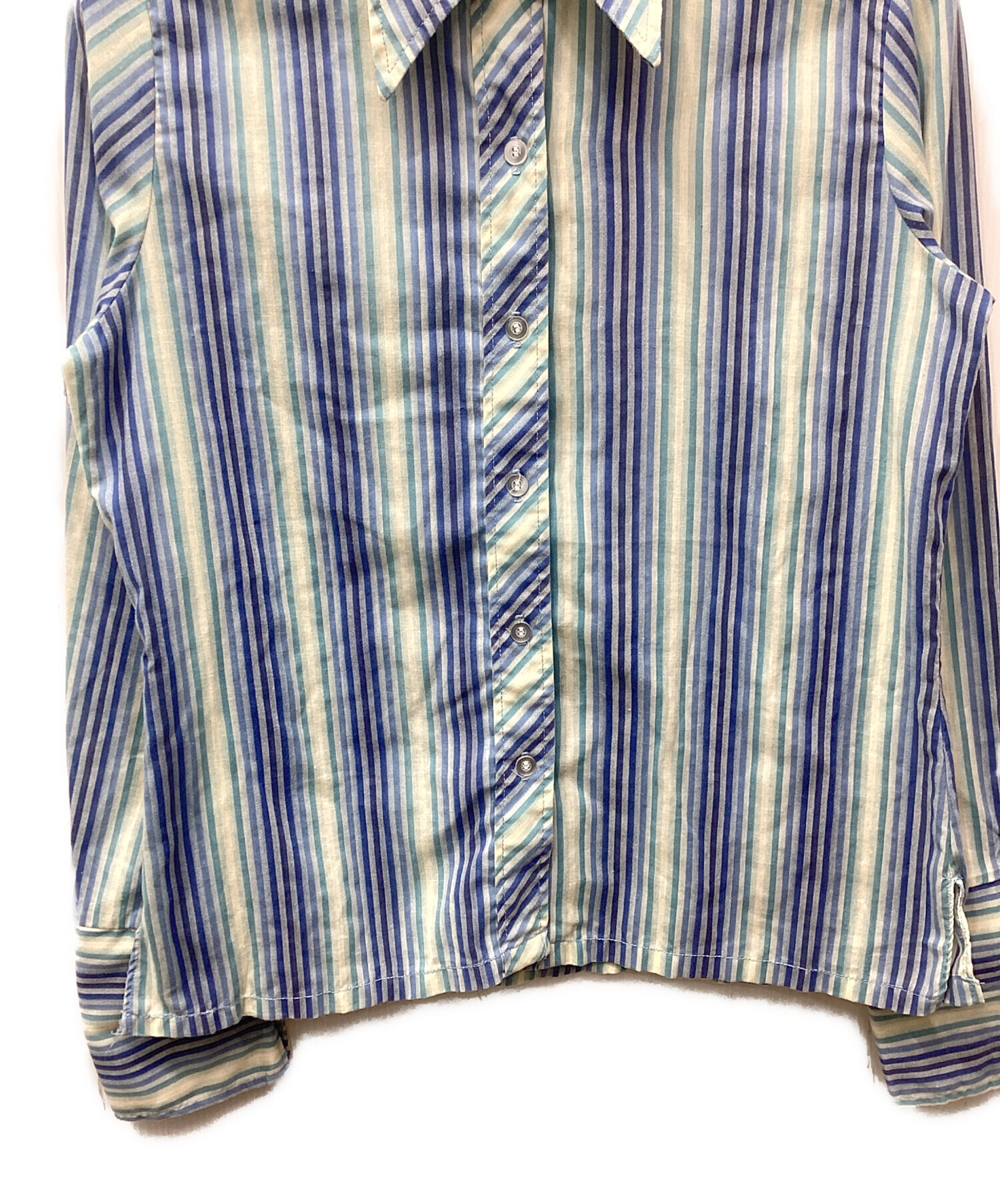中古・古着通販】JC PENNEY (ジェーシーペニー) ストライプシャツ 