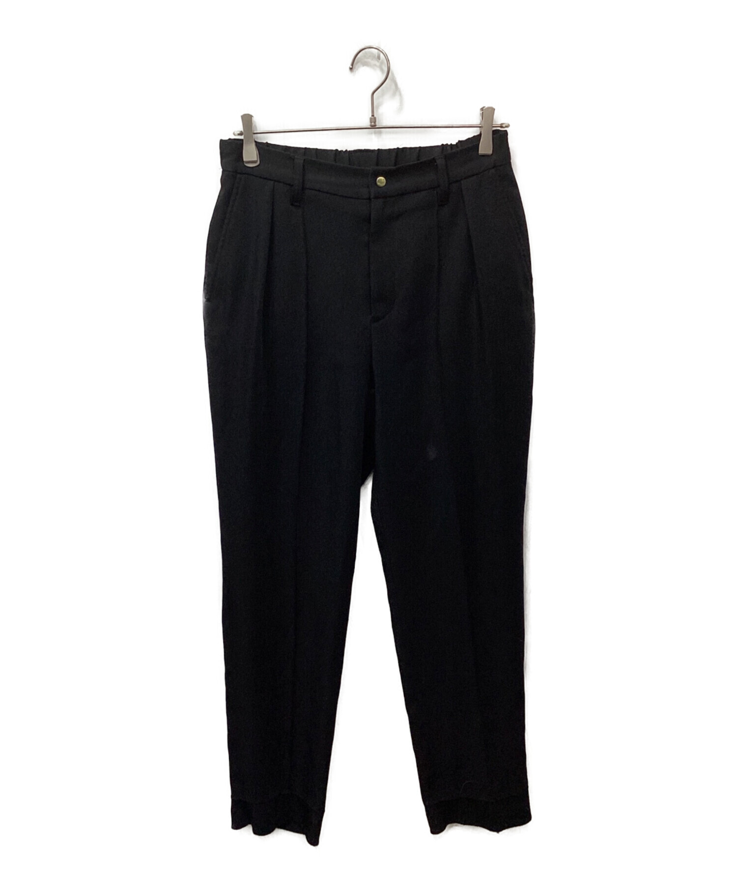 中古・古着通販】CULLNI (クルニ) センタープレスパンツ ブラック