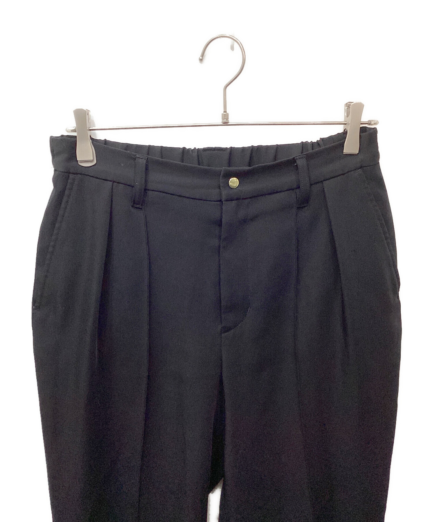 中古・古着通販】CULLNI (クルニ) センタープレスパンツ ブラック