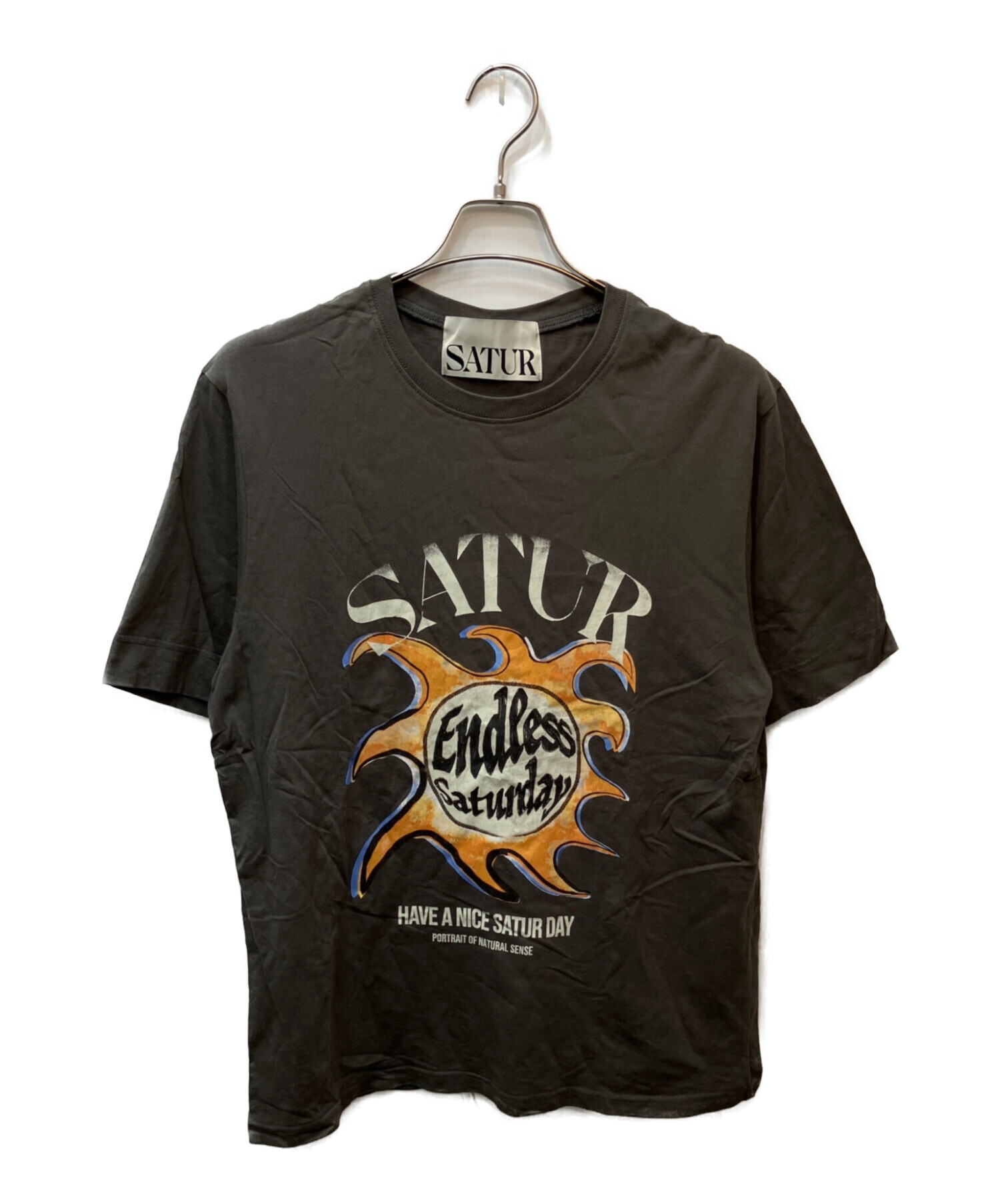 SATUR まとめ売り 中古・古着通販】SATUR (セター) プリントTシャツ グレー サイズ:L