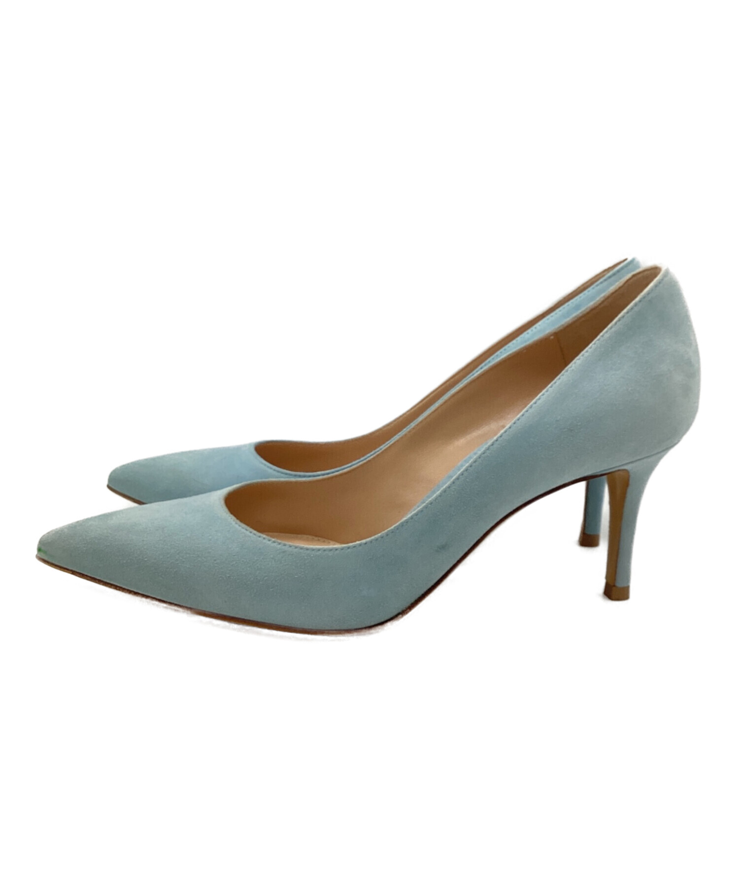 Gianvito Rossi スエードパンプス 37 1/2 中古・古着通販】Gianvito Rossi (ジャンヴィト ロッシ) スウェード