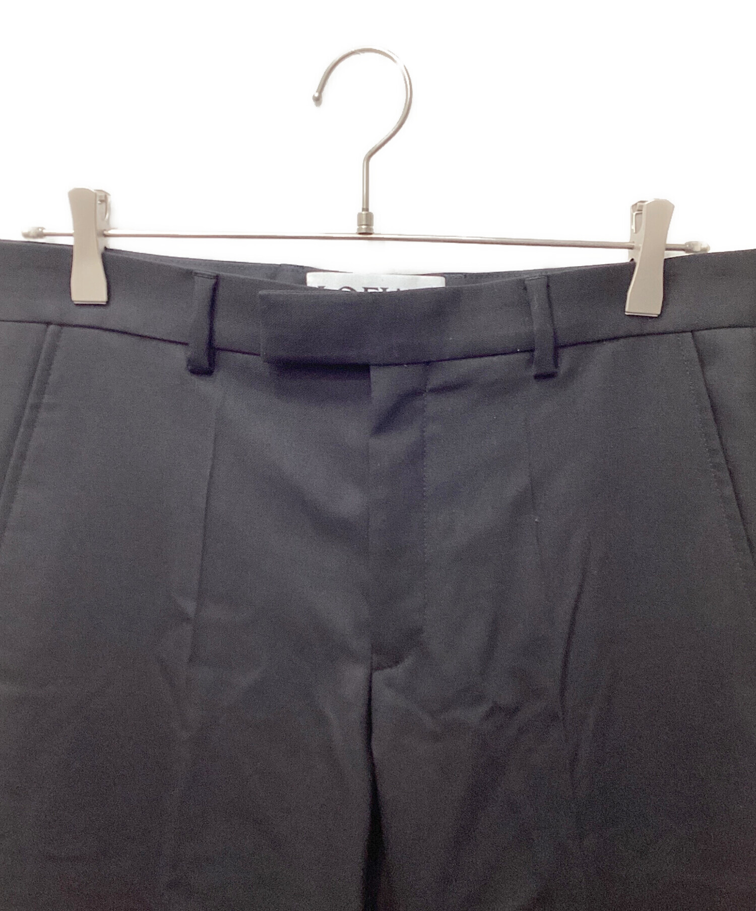 中古・古着通販】LOEWE (ロエベ) ウールスラックス ブラック サイズ:46