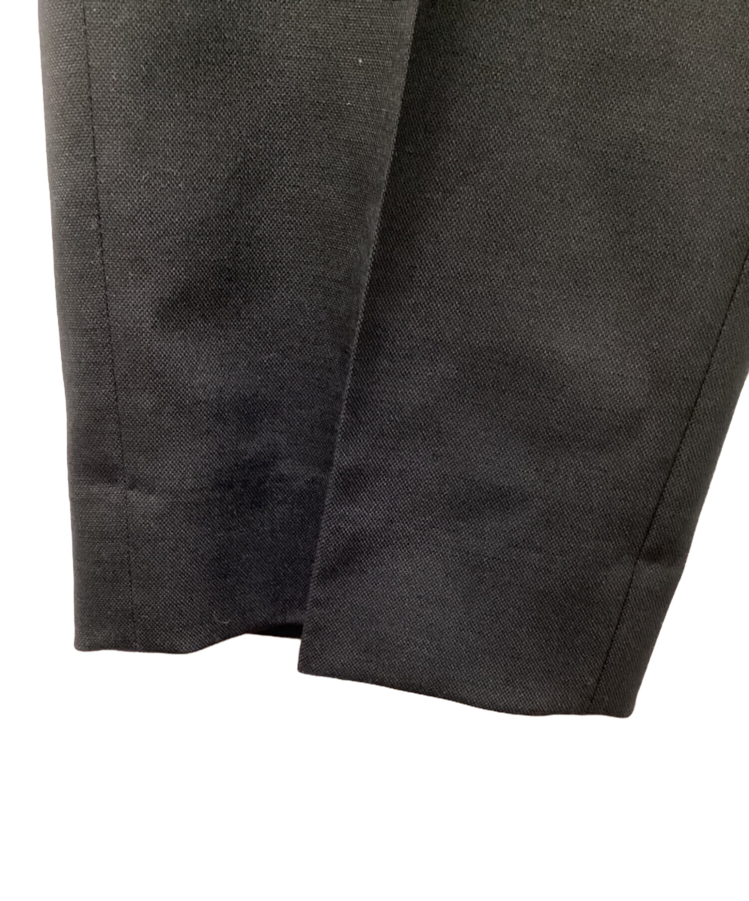 中古・古着通販】LOEWE (ロエベ) ウールスラックス ブラック サイズ:46