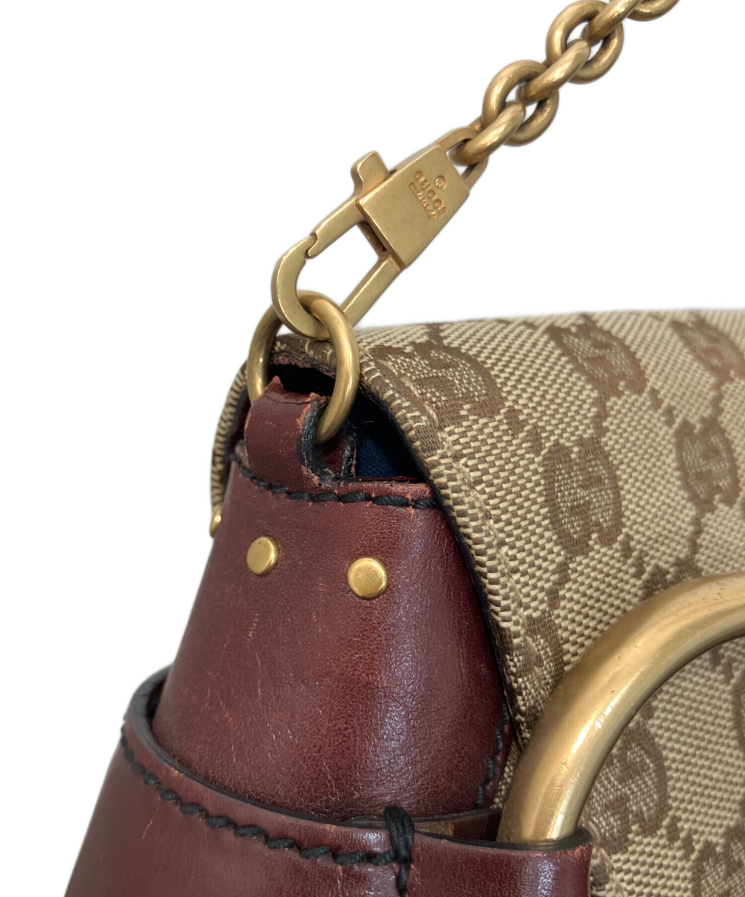 中古・古着通販】GUCCI (グッチ) ホースビットチェーンショルダー