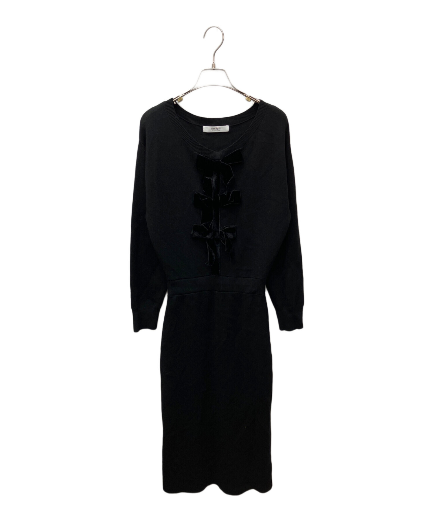 中古・古着通販】Her lip to (ハーリップトゥ) Simone Knit Long Dress