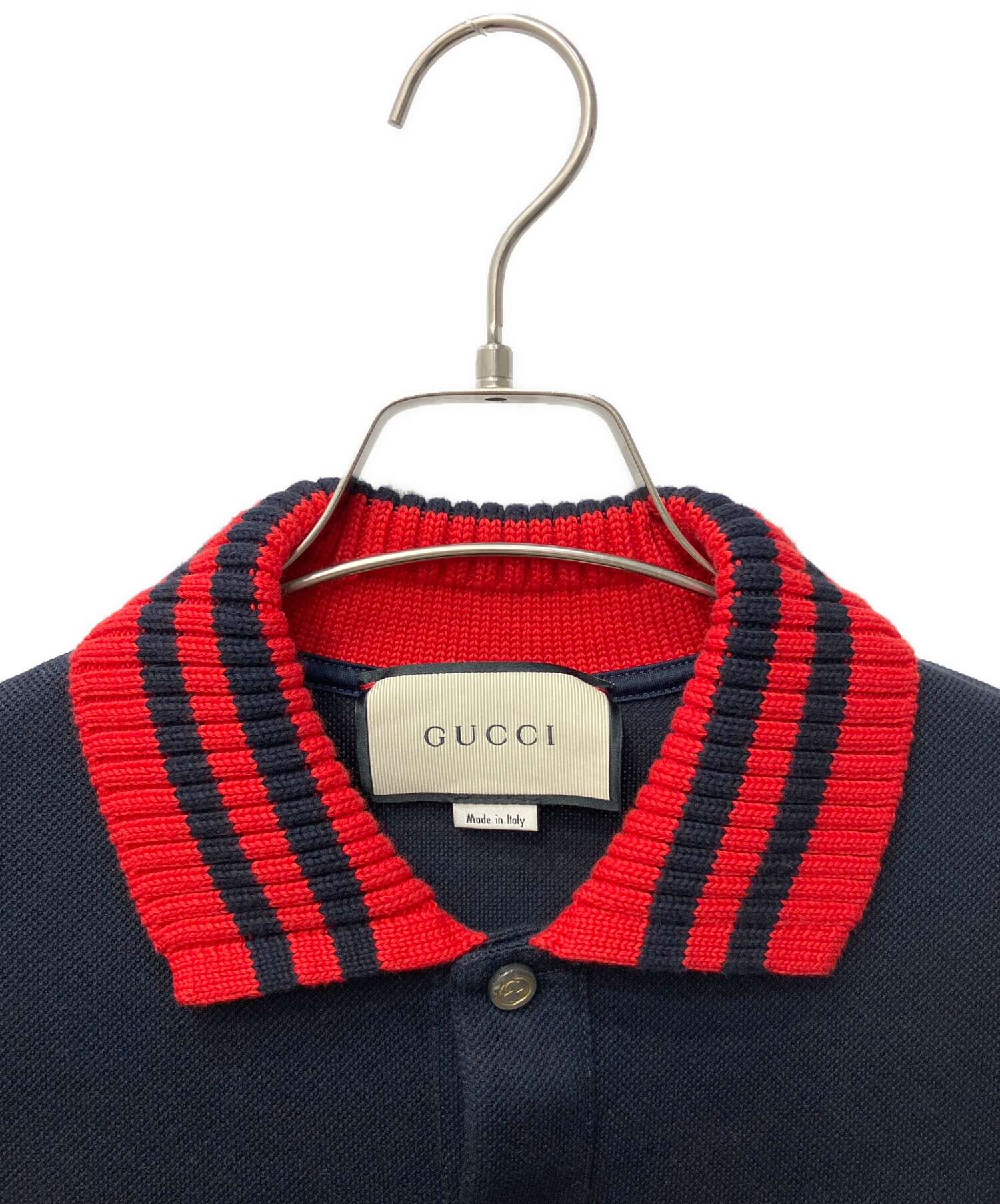 中古・古着通販】GUCCI (グッチ) LOVED ニットカラーポロシャツ