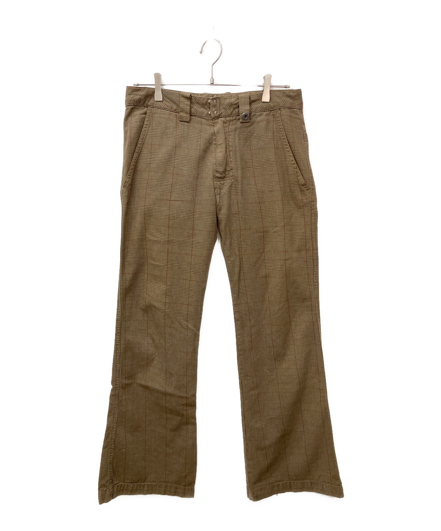 中古・古着通販】DIESEL (ディーゼル) グレンチェックフレアパンツ 