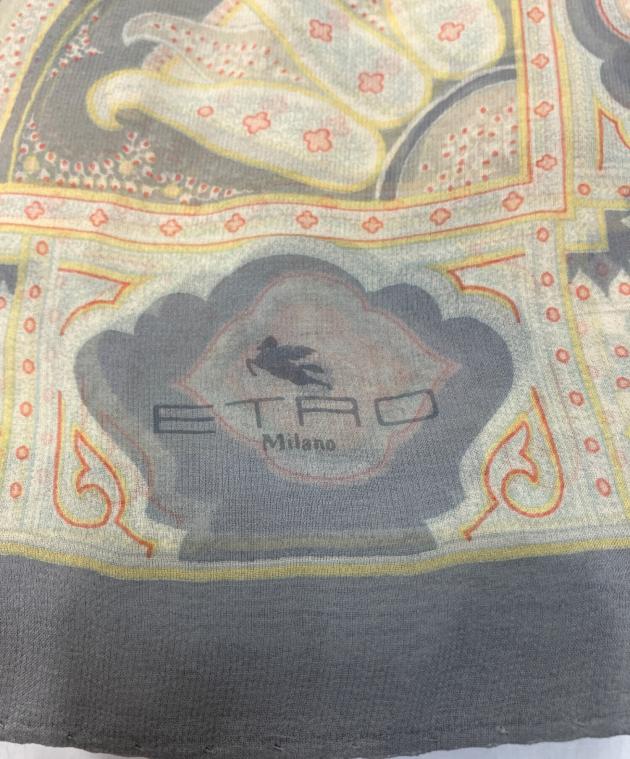 中古・古着通販】ETRO (エトロ) ペイズリー柄大判シルクスカーフ