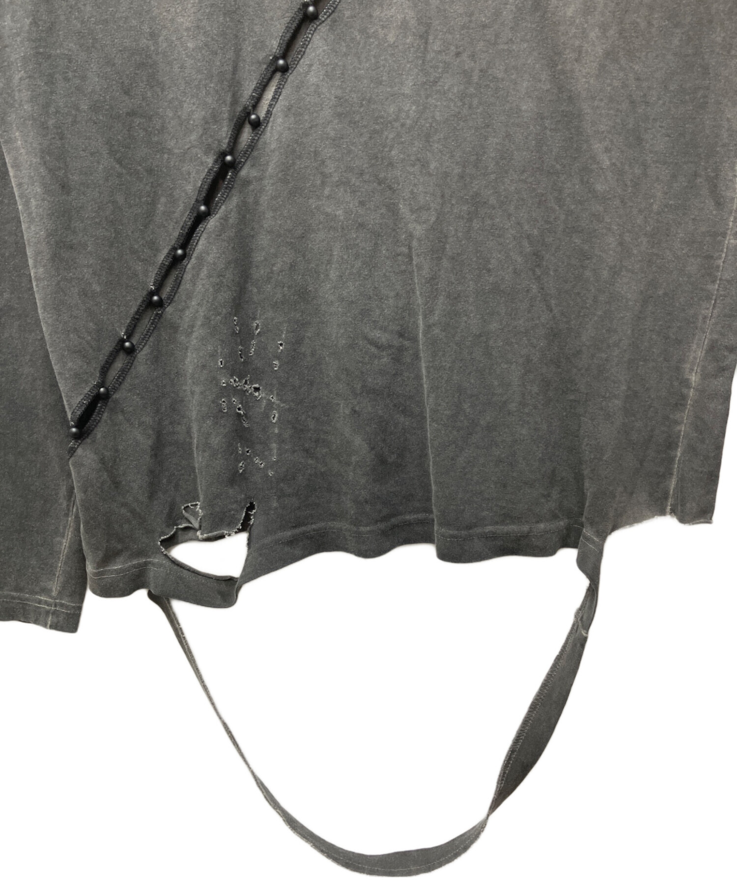 中古・古着通販】HYEIN SEO (ヘインソ) SLASHED LONG SLEEVE ブラック