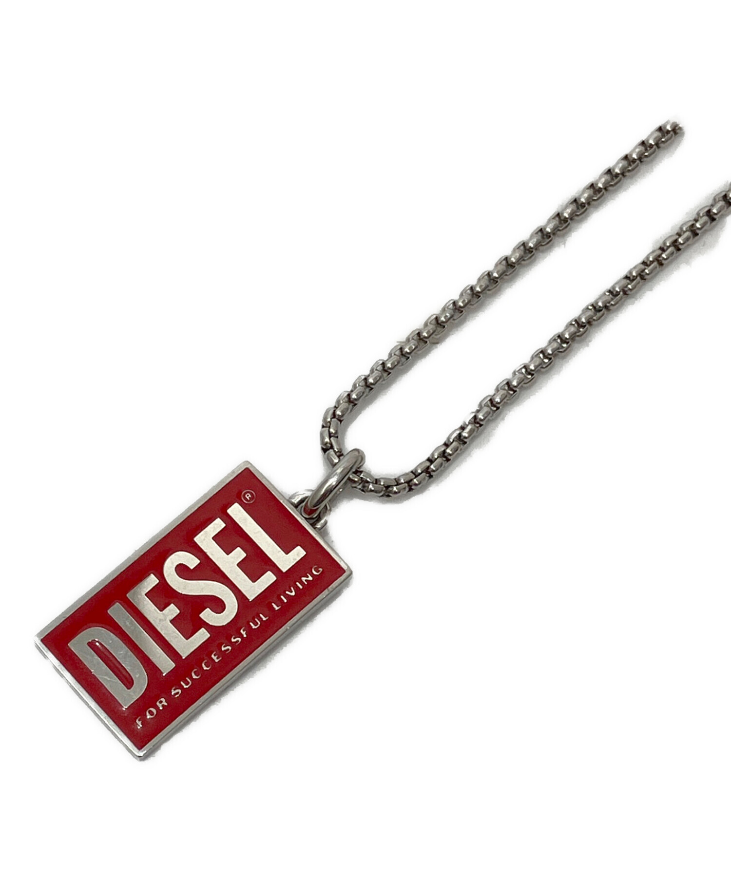 中古・古着通販】DIESEL (ディーゼル) シングル ドッグタグ ネックレス