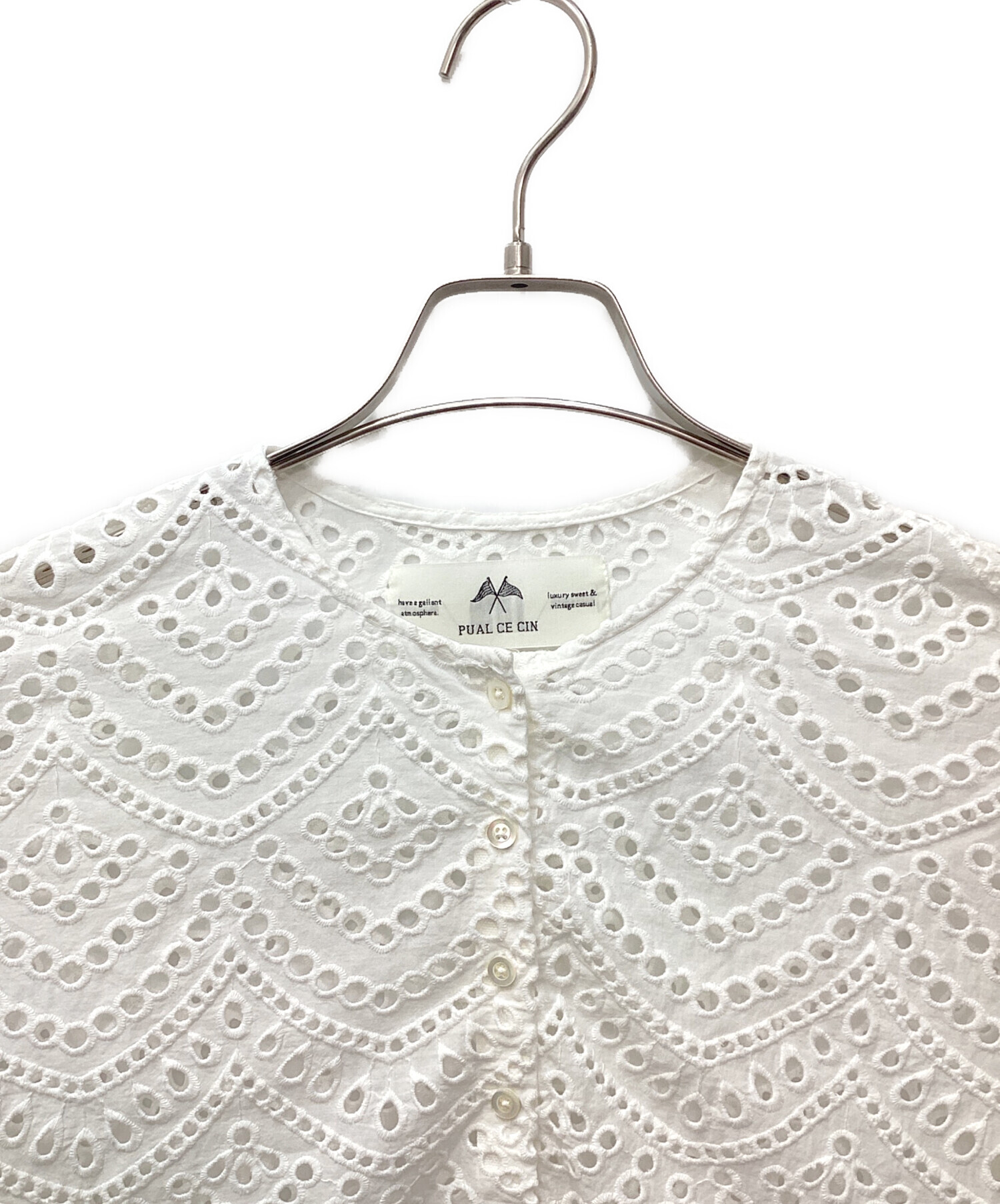 【中古】 女ぶり 中古・古着通販】pual ce cin (ピュアルセシン) スカラップレース
