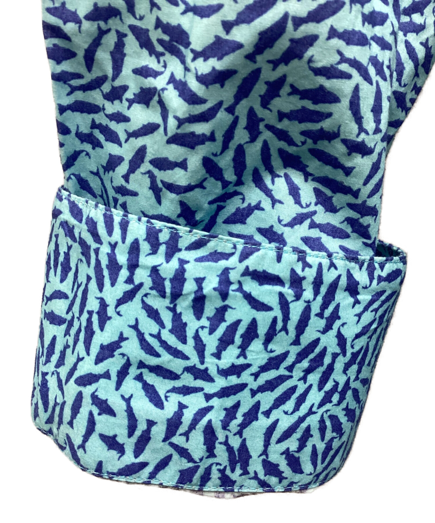 中古・古着通販】KENZO (ケンゾー) 総柄シャツ スカイブルー サイズ:41