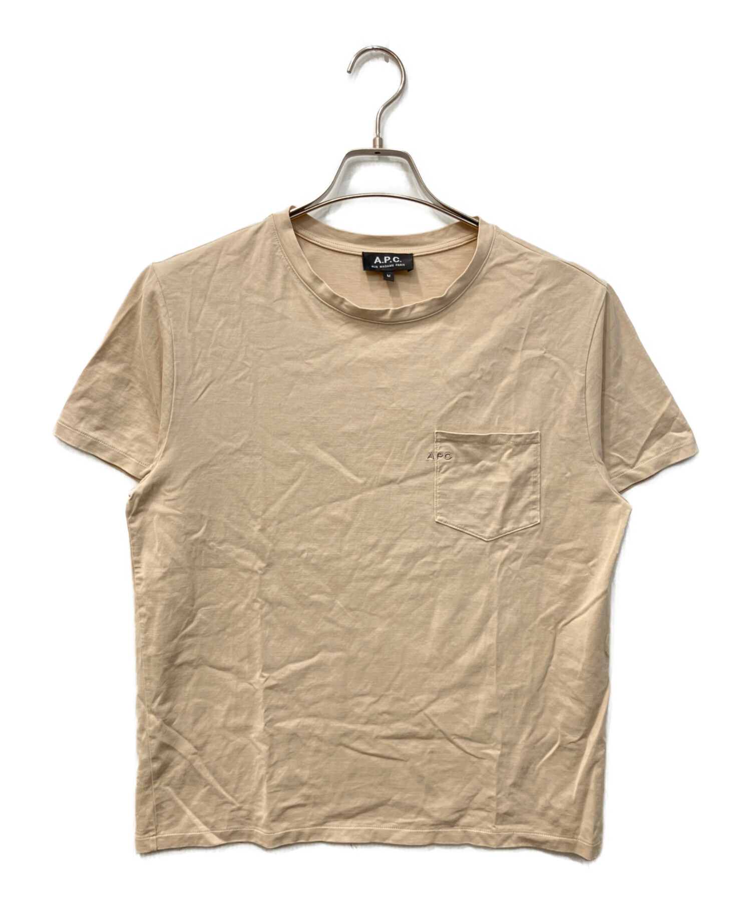中古・古着通販】A.P.C. (アーペーセー) ロゴ刺繍ポケットTシャツ