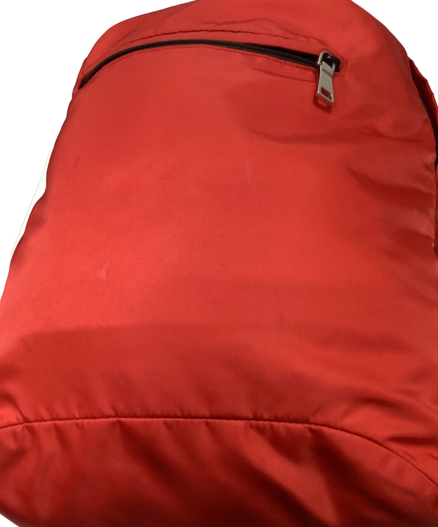 中古・古着通販】PRADA (プラダ) ロゴキルティングバックパック レッド