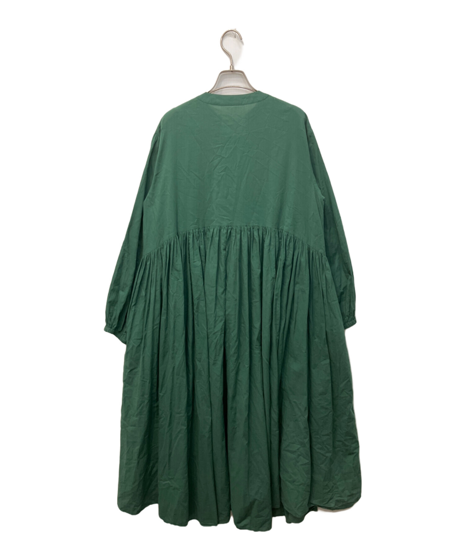 中古・古着通販】BEARDSLEY (ビアズリー) ギャザーワンピース グリーン