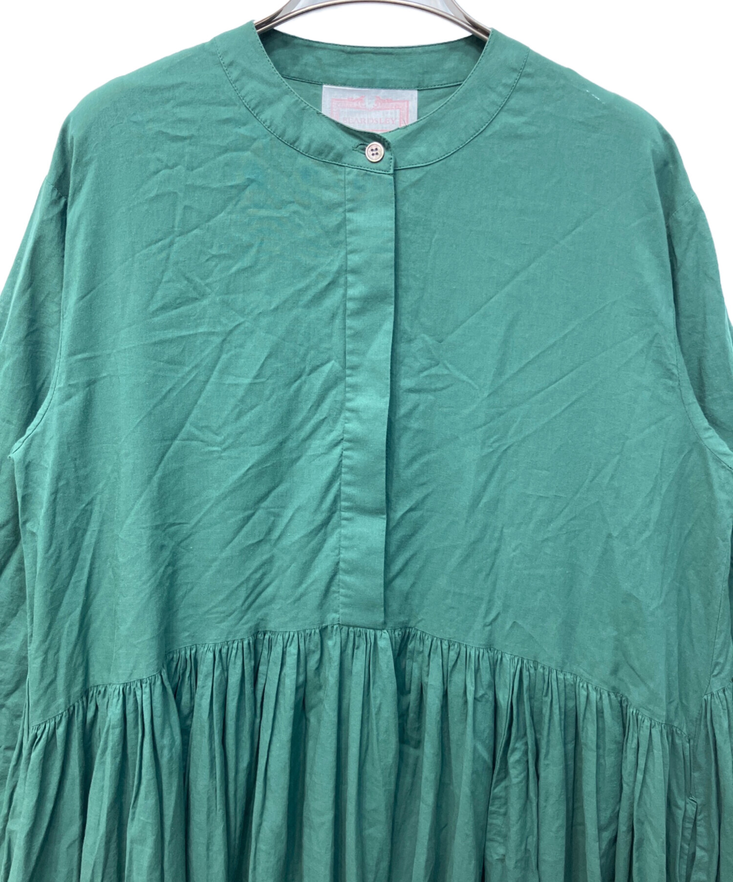 中古・古着通販】BEARDSLEY (ビアズリー) ギャザーワンピース グリーン
