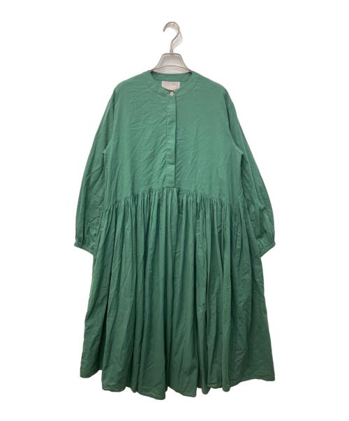 中古・古着通販】BEARDSLEY (ビアズリー) ギャザーワンピース グリーン