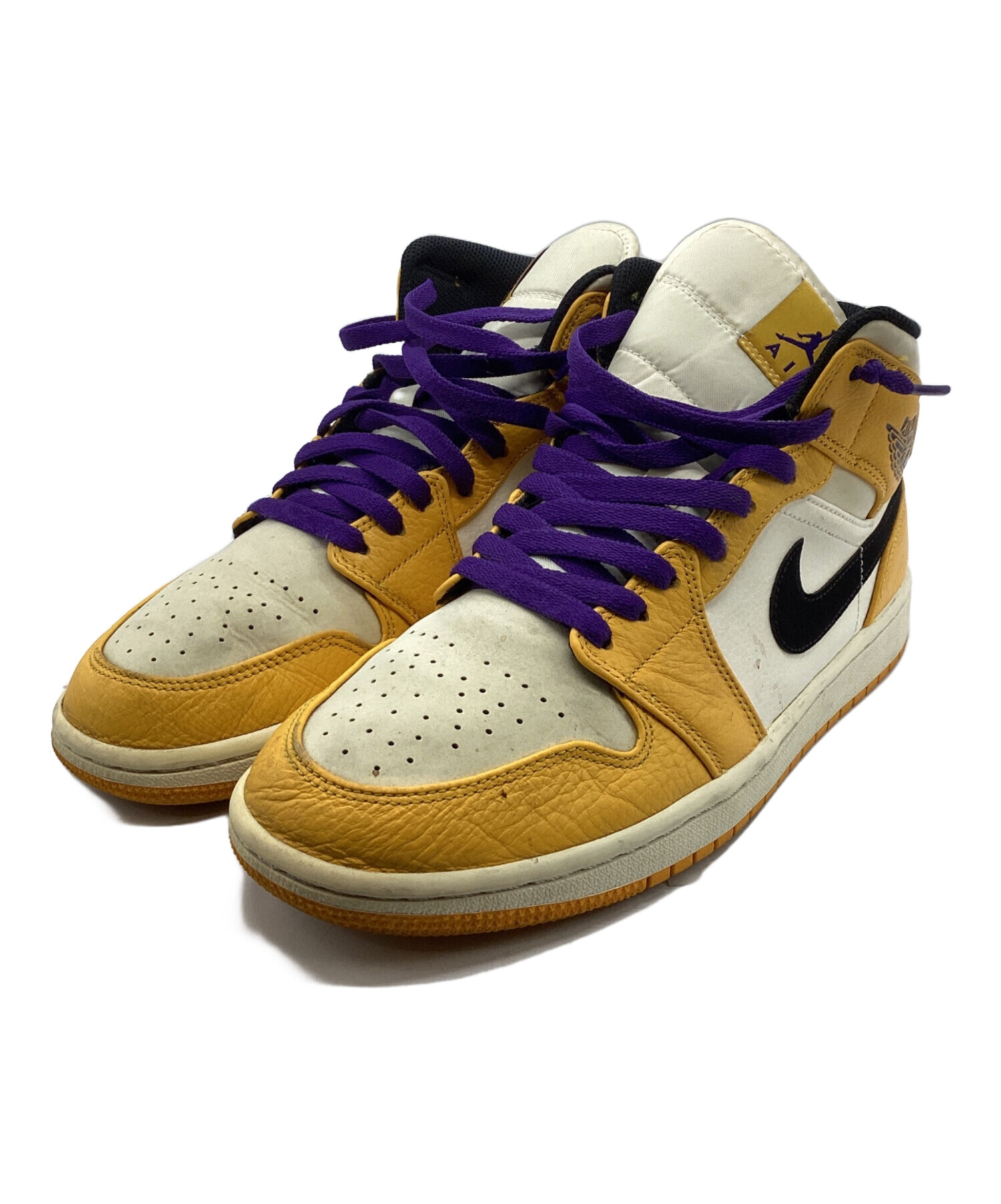 希少】NIKE AIR JORDAN 1 MID LAKERS 【28cm】 Jordan 1 Mid 【公式通販】