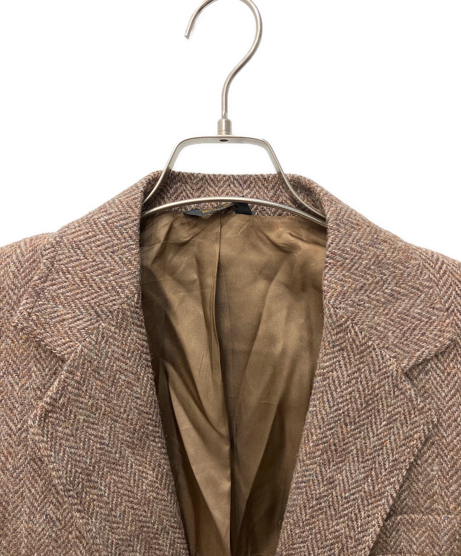 希少 フランス製 ハリスツイード テーラードジャケット L相当 好色 フレンチ 中古・古着通販】Harris Tweed (ハリスツイード) ツイードテーラード