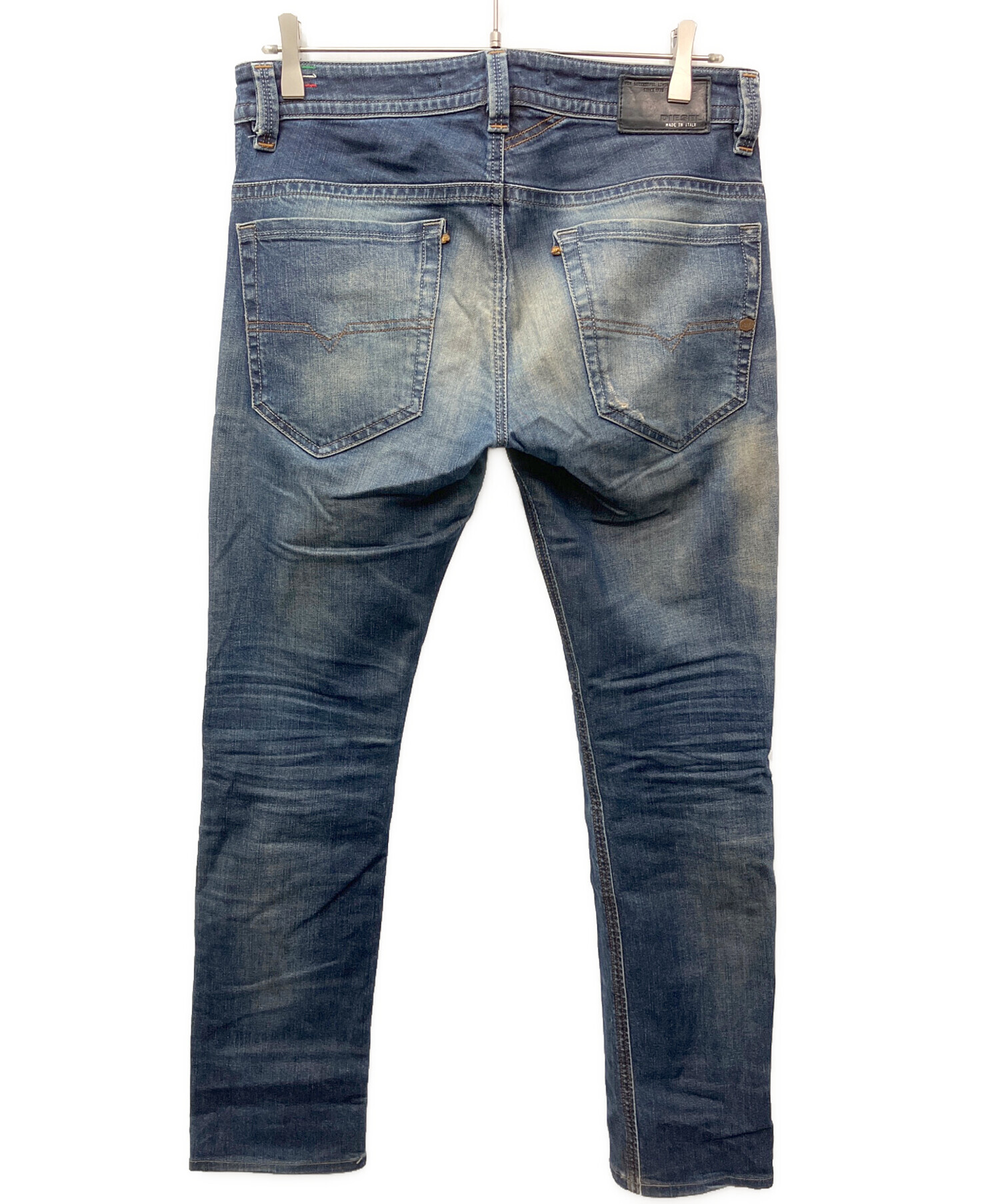 中古・古着通販】DIESEL (ディーゼル) ダメージ加工デニムパンツ 