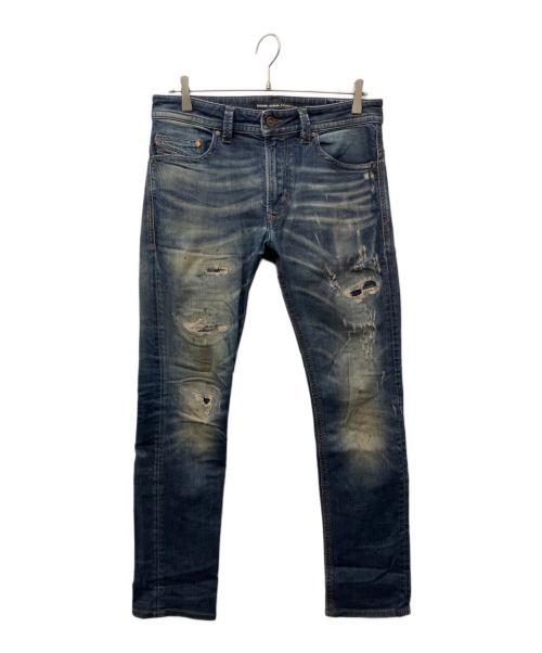 中古・古着通販】DIESEL (ディーゼル) ダメージ加工デニムパンツ