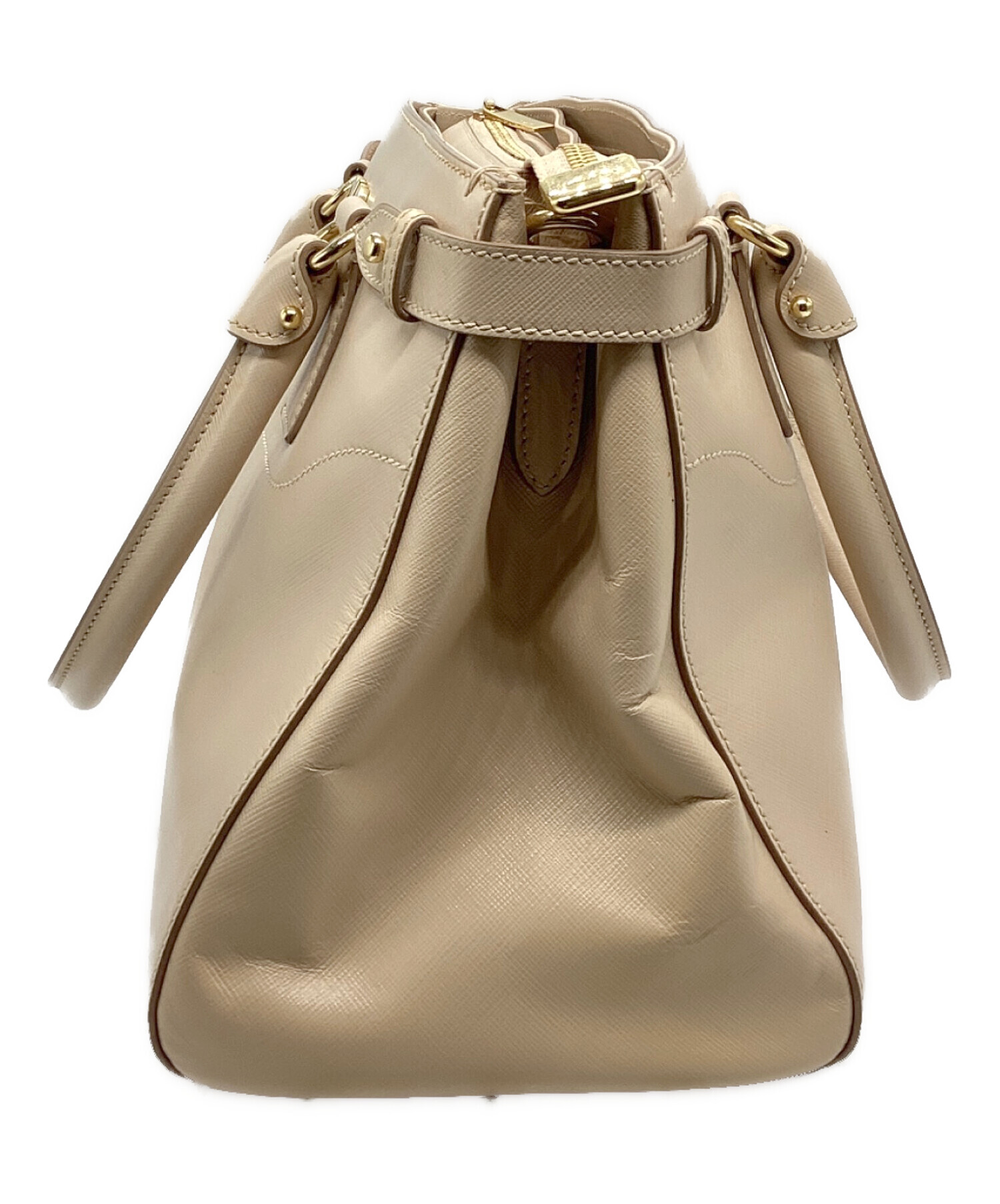 サルヴァトーレフェラガモ　Y2K ガンチーニ　2way メタリック　トートバッグ 中古・古着通販】Salvatore Ferragamo (サルヴァトーレ フェラガモ